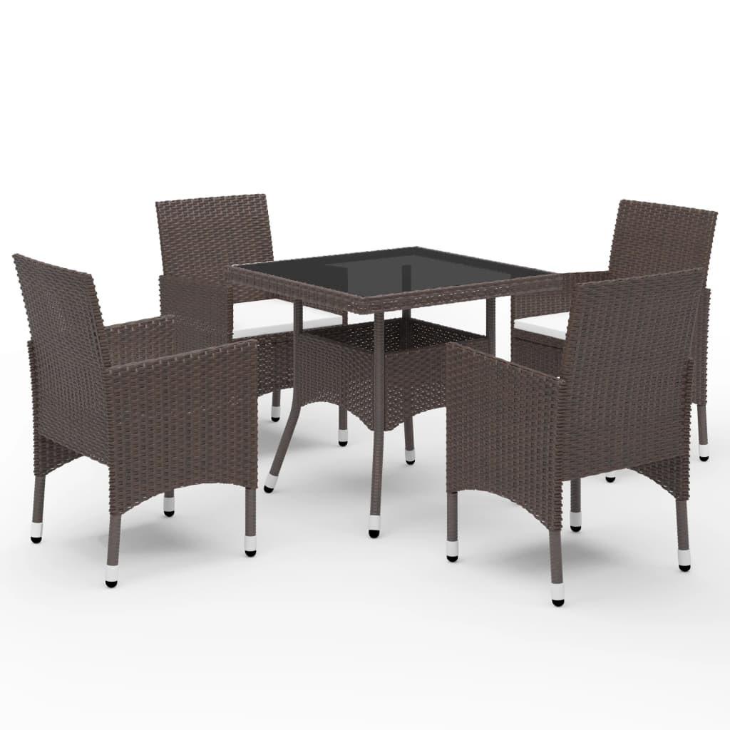 VidaXL Garten essgruppe rattan