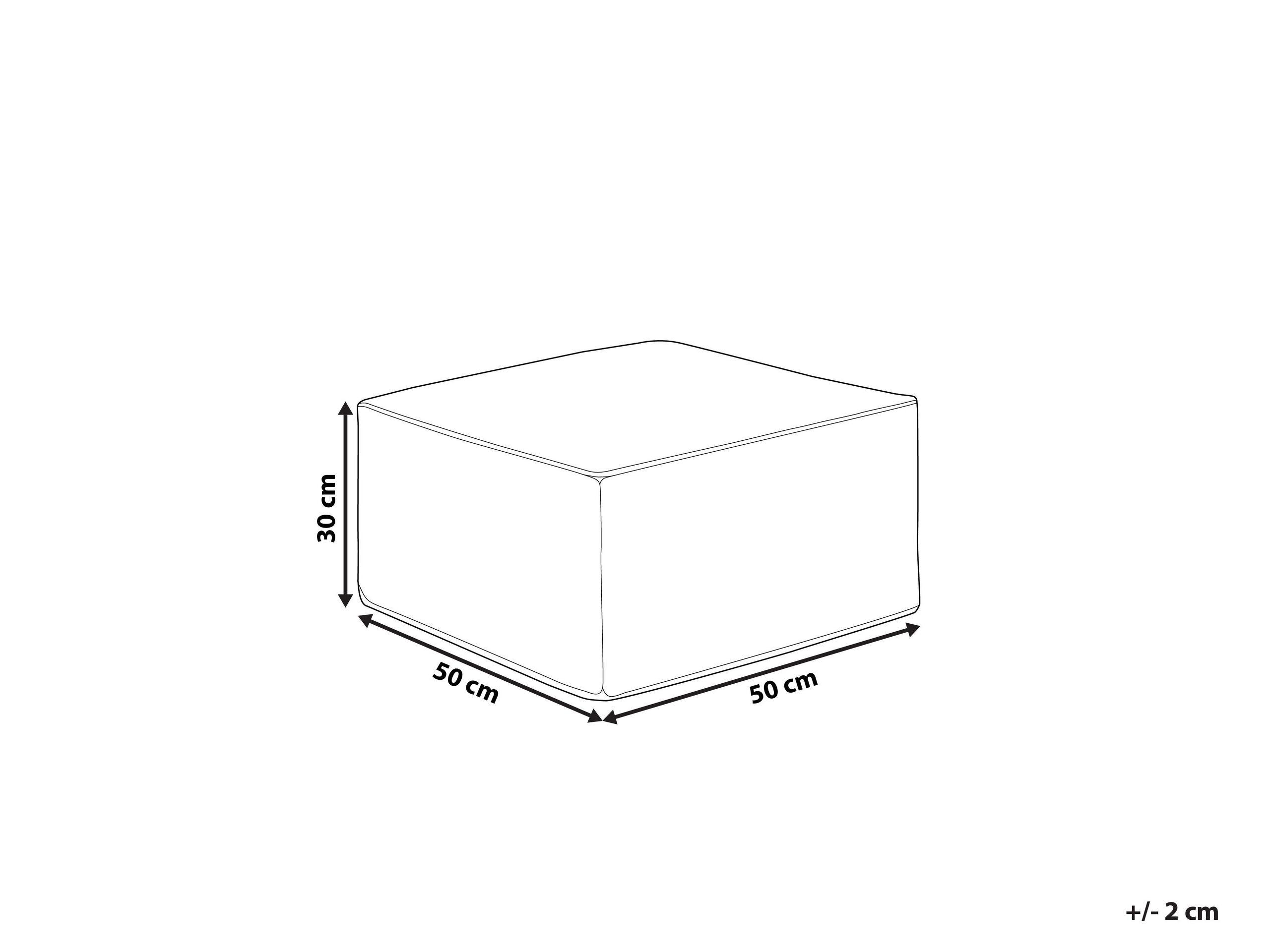 Beliani Pouf aus Polyester Modern MUKKI