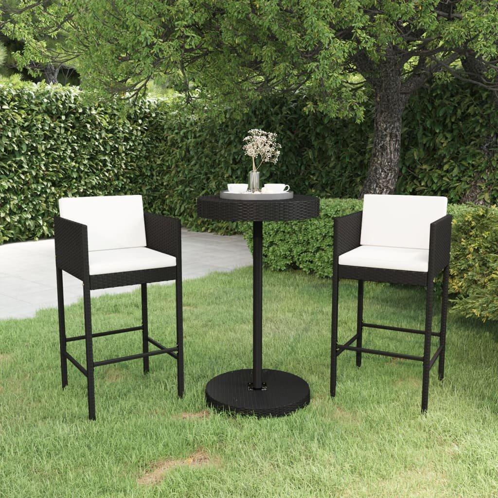 VidaXL Gartenbar set poly-rattan