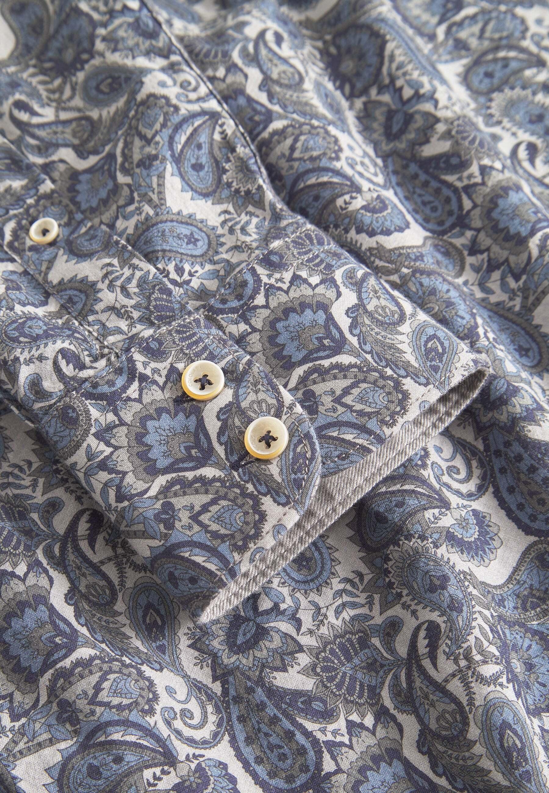 Colours & Sons Printed Langarmhemd