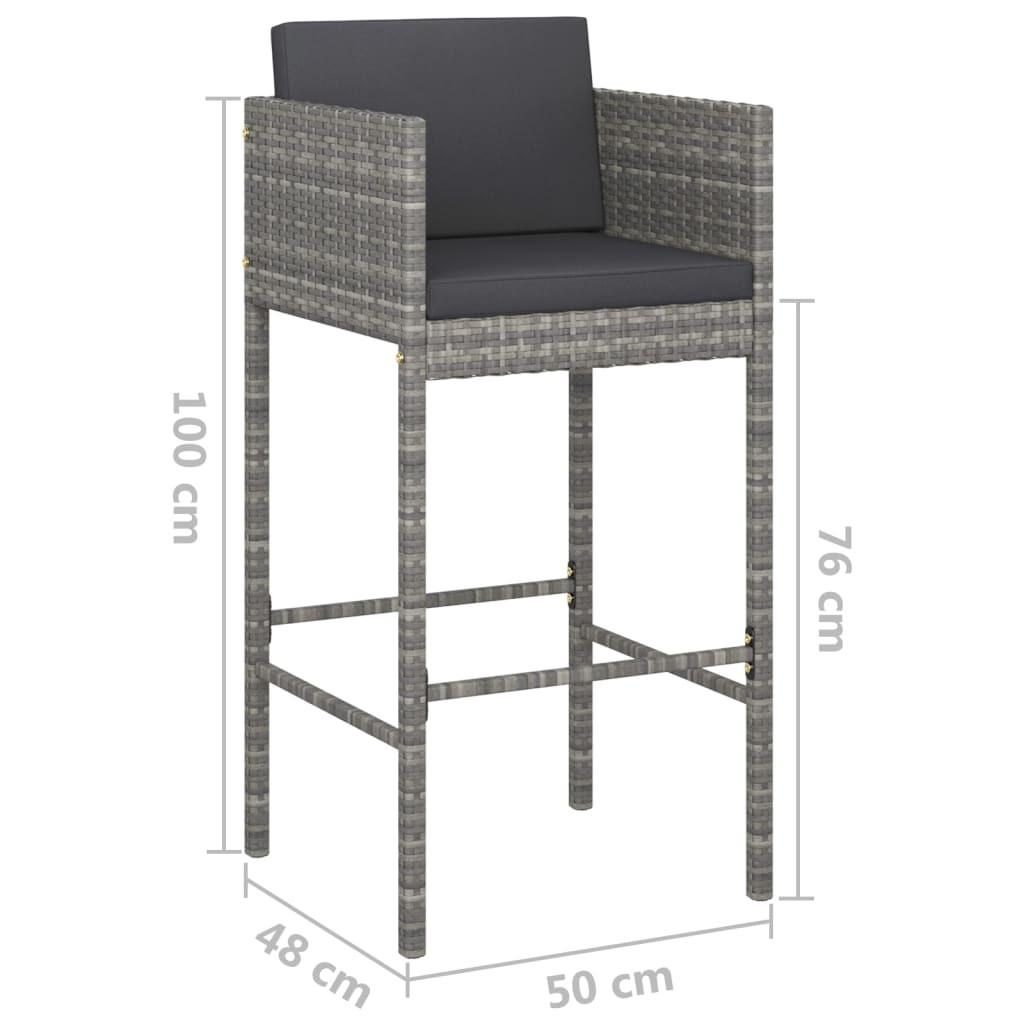 VidaXL Garten-bar-set poly-rattan