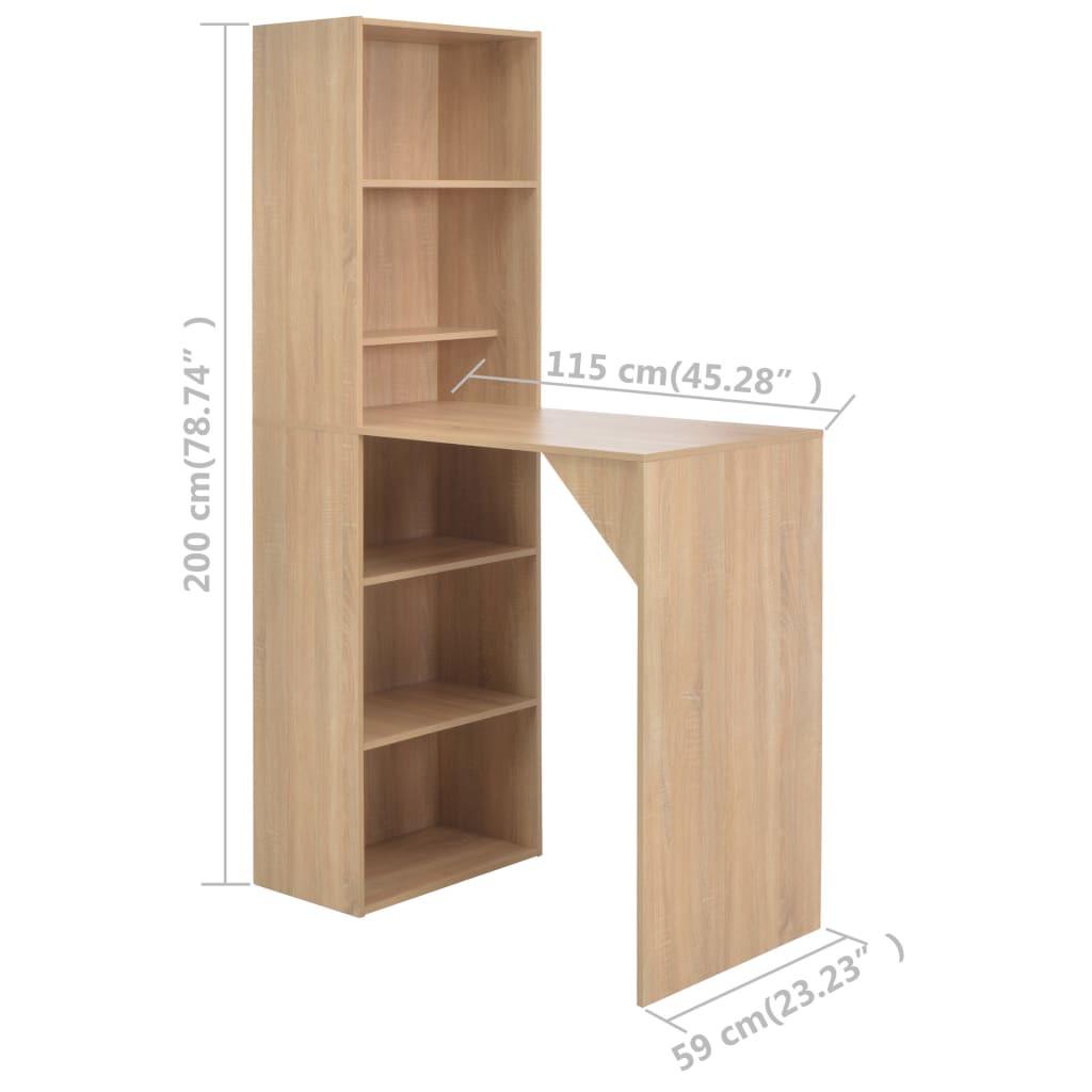 VidaXL Bartisch holzwerkstoff