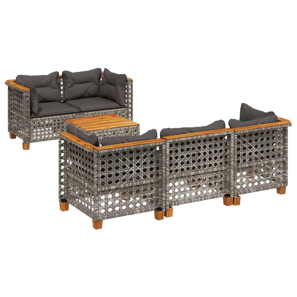 VidaXL Garten sofagarnitur poly-rattan