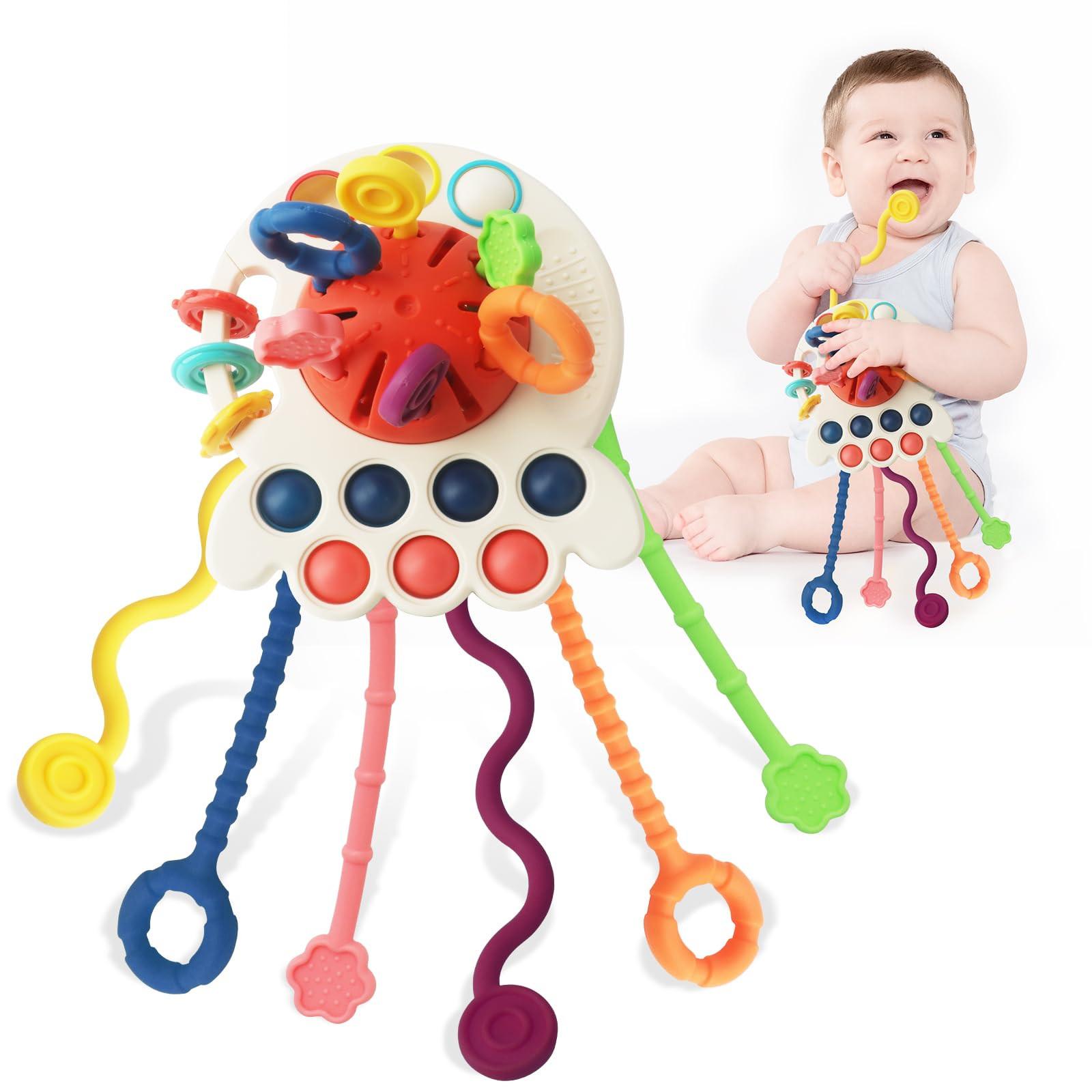 Activity-board Zugschnurspielzeug Sensorisches Spielzeug für Babys, Reisespielzeug Frühförderung