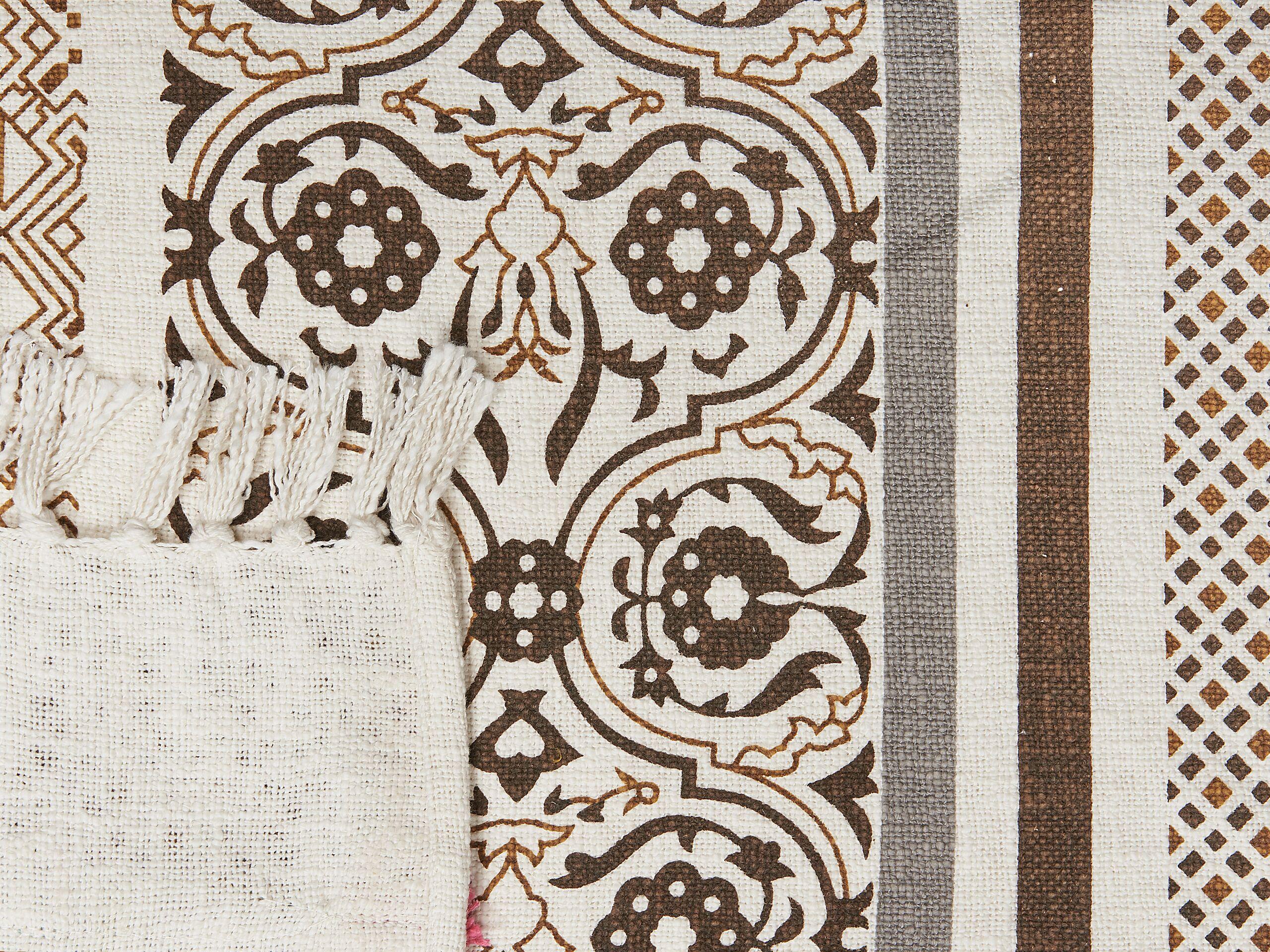 Beliani Kuscheldecke aus Baumwolle Klassisch CHINSURAH