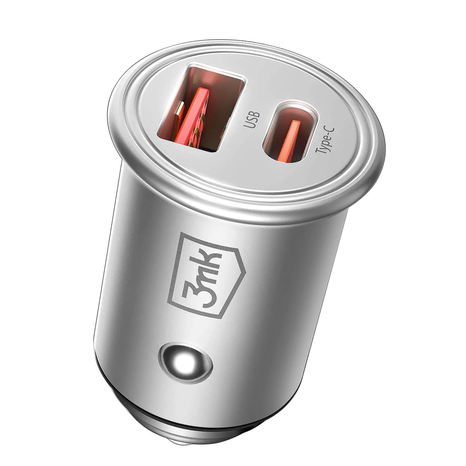 3mk Protection Autoladegerät 30W USB-C + USB , 3mk