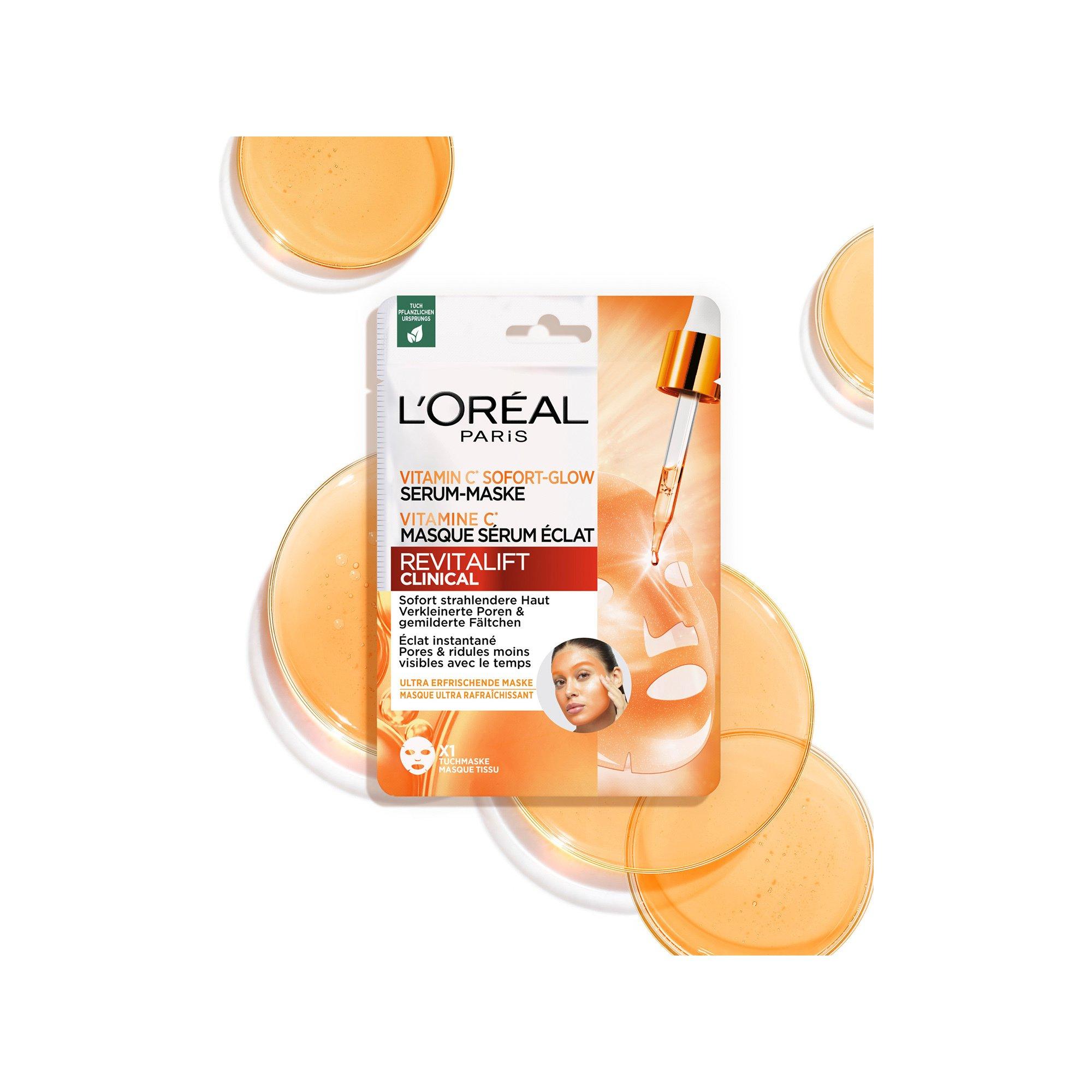 L'Oréal Paris Revitalift Clinical Vitamin C Sofort-Glow Serum-Maske