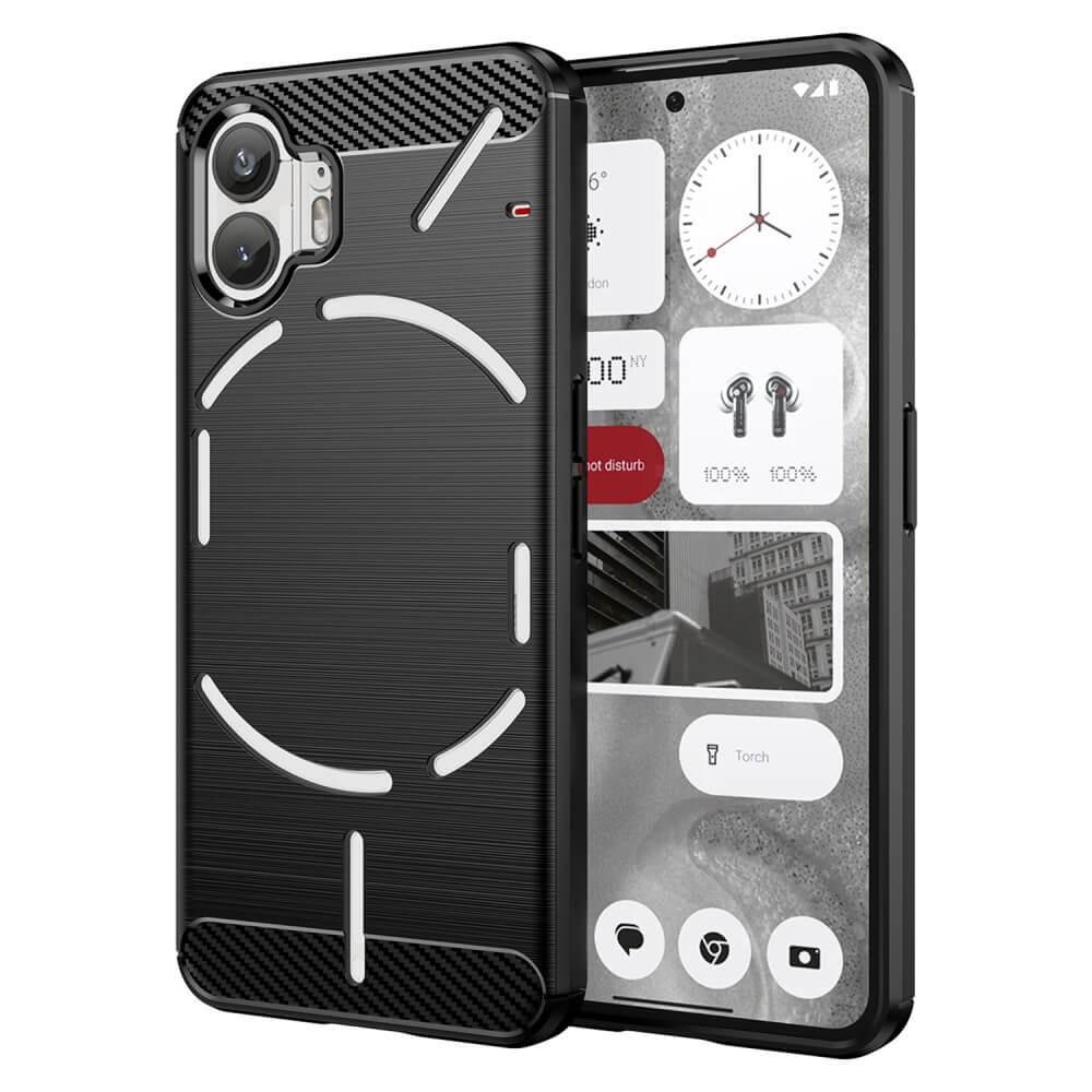 Cover-Discount Nothing Phone (2) - Metall Carbon Look Hülle