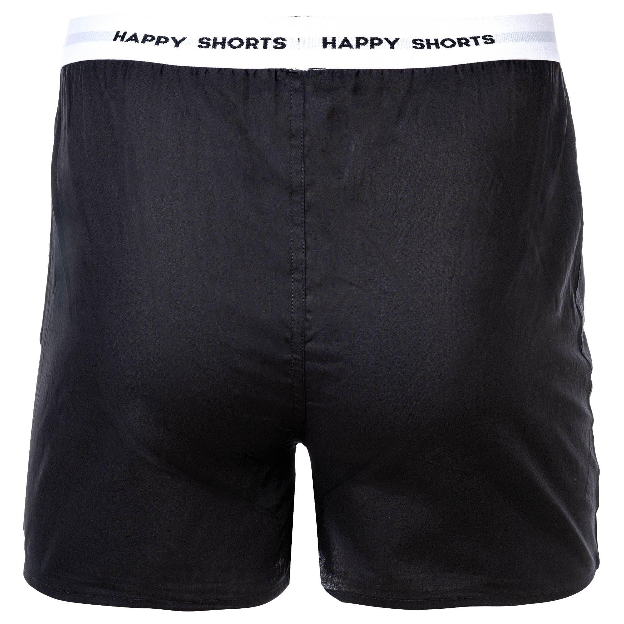 Happy Shorts Web-Boxershorts 3er Pack Bequem sitzend