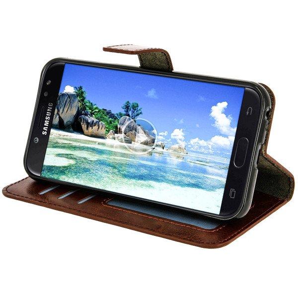 Avizar Galaxy J3 2017 Vintage Flip-Schutzhülle