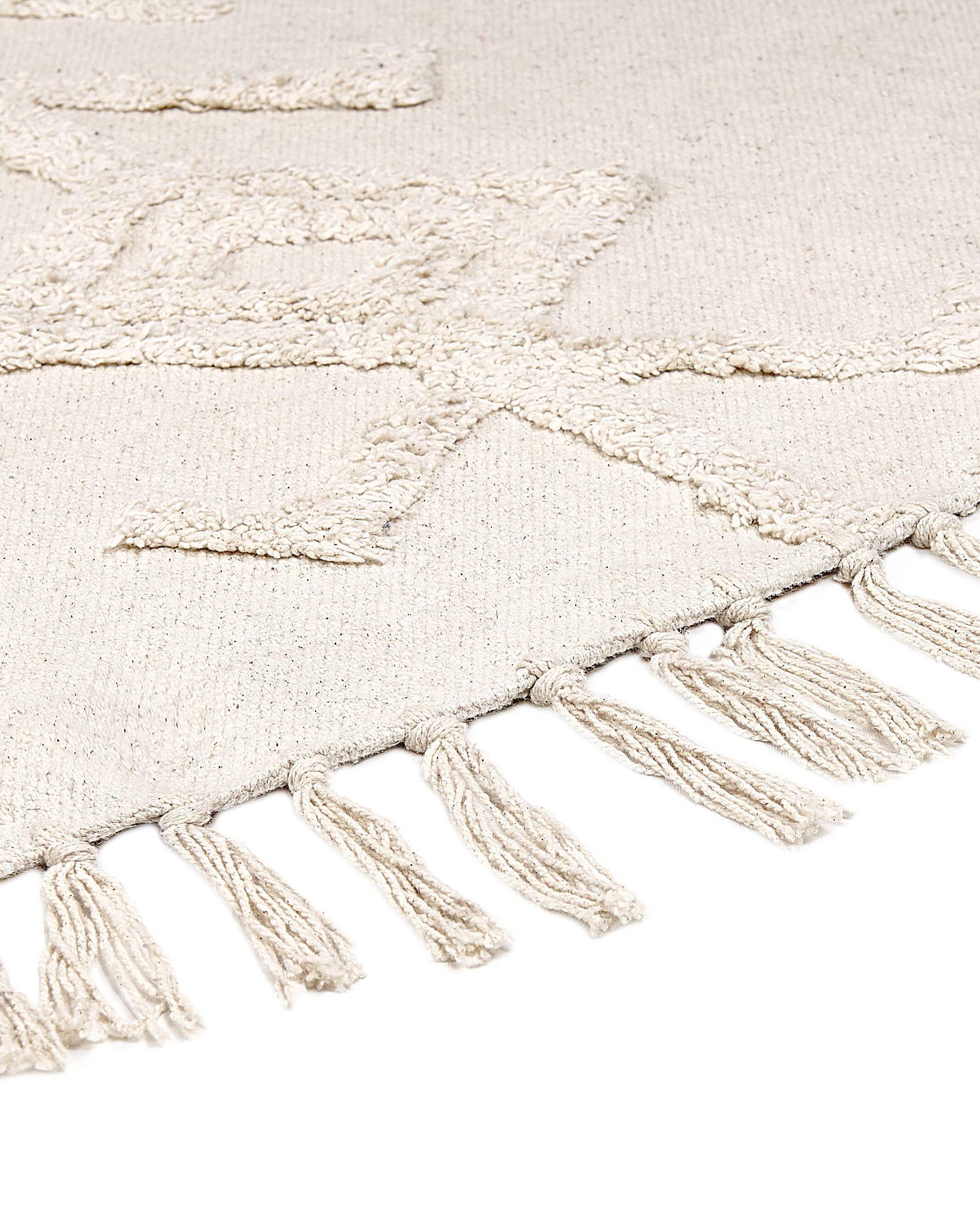 Beliani Teppich aus Baumwolle Boho HARRAN