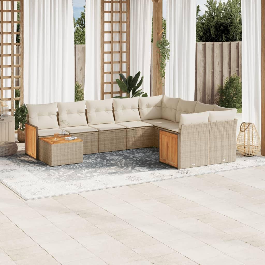 VidaXL Garten sofagarnitur poly-rattan