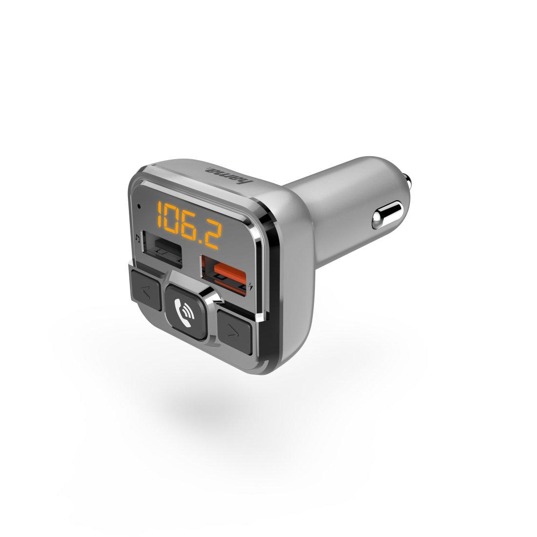 hama Hama 00014165 FM-Transmitter 87,6 - 107,9 MHz Zigarettenanzünder Silber