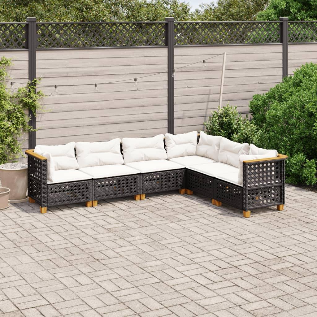 VidaXL Garten sofagarnitur poly-rattan