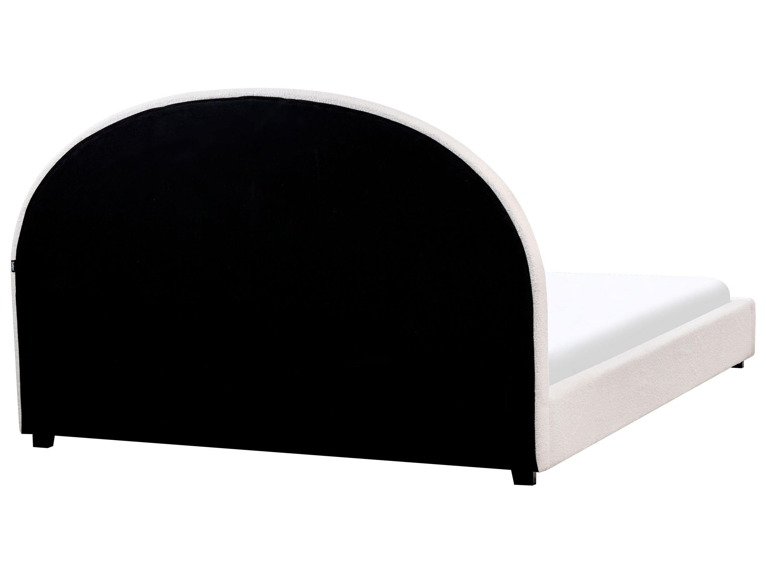 Beliani Bett mit Lattenrost aus Bouclé Retro VAUCLUSE