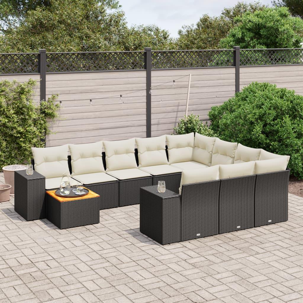 VidaXL Garten sofagarnitur poly-rattan