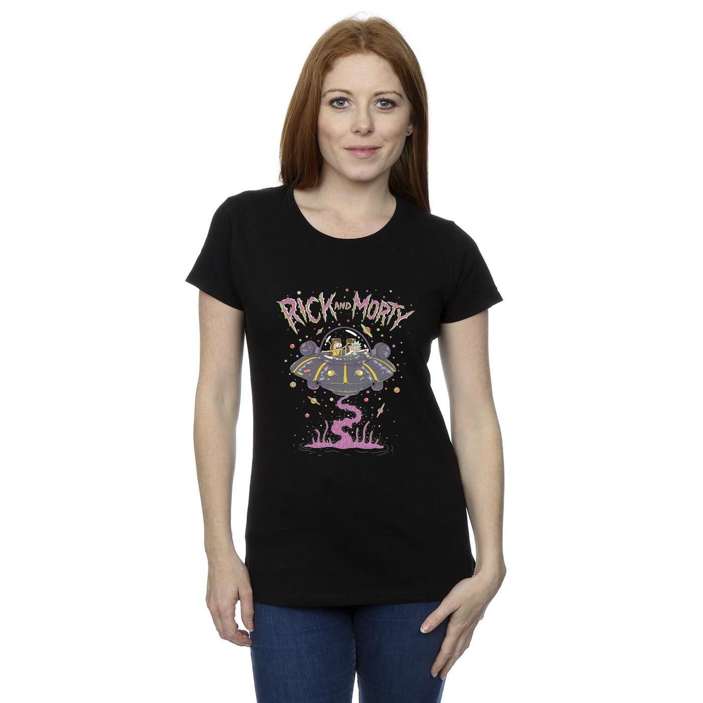 Rick And Morty Rick and Morty Raumschiff Print T-Shirt