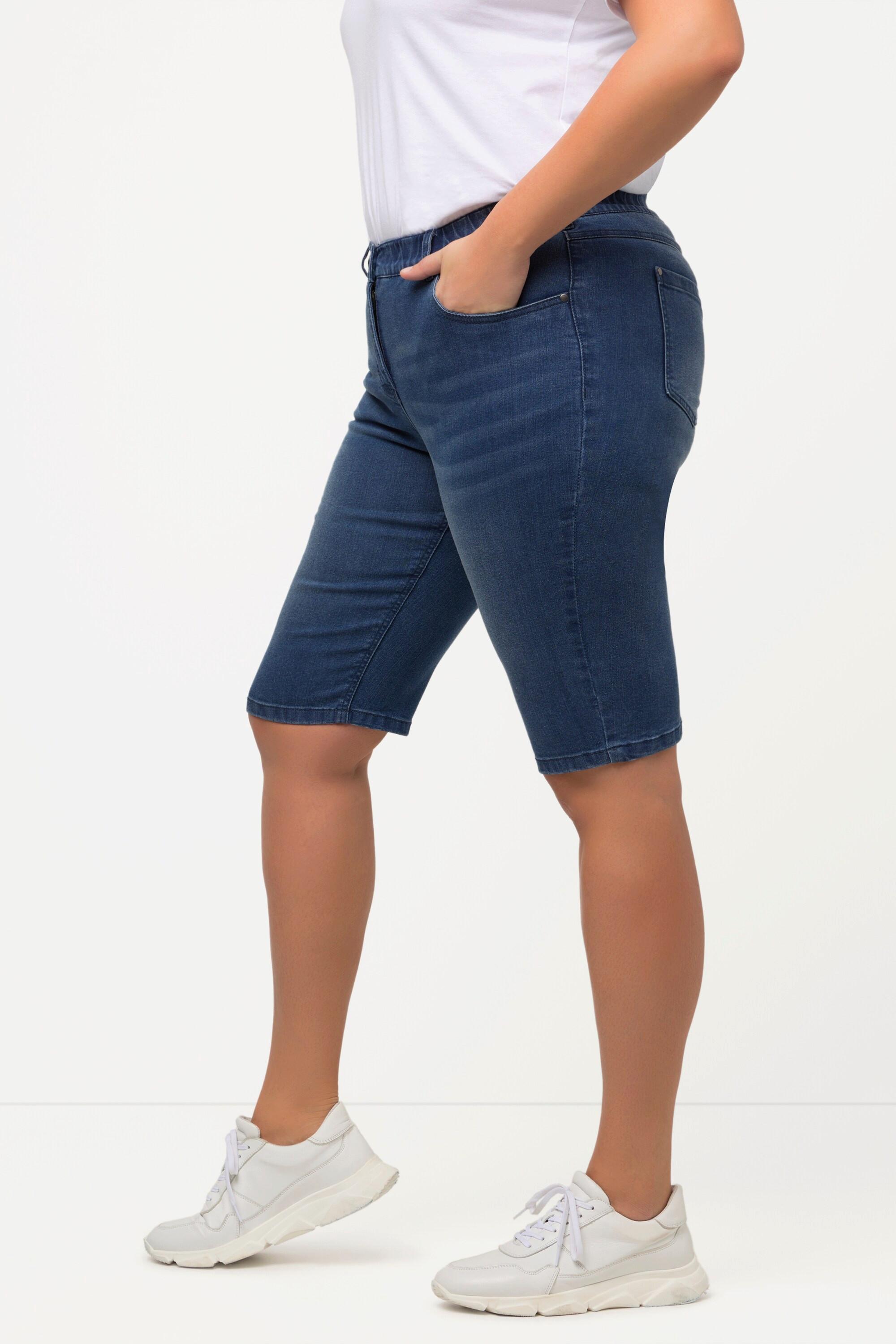 Ulla Popken Mandy 5-Pocket Komfortbund Jeansbermuda