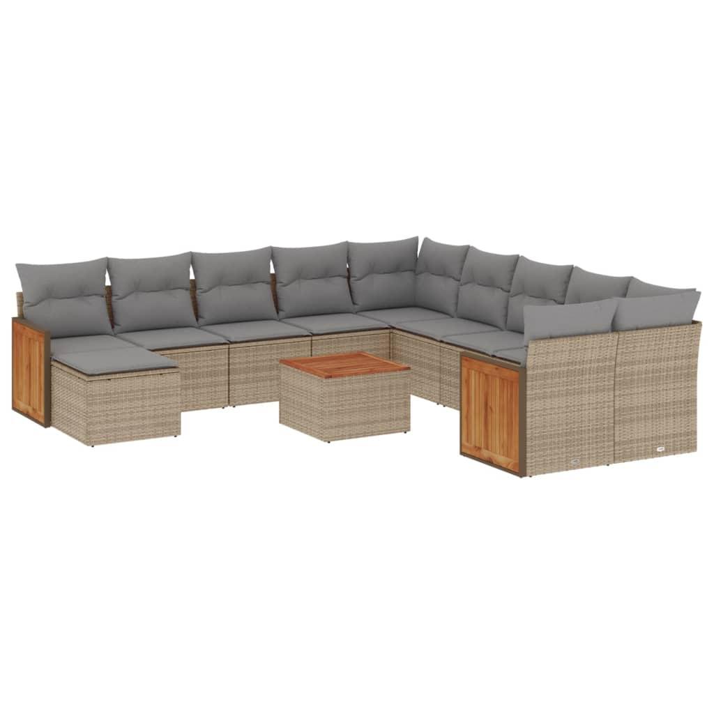 VidaXL Garten sofagarnitur poly-rattan