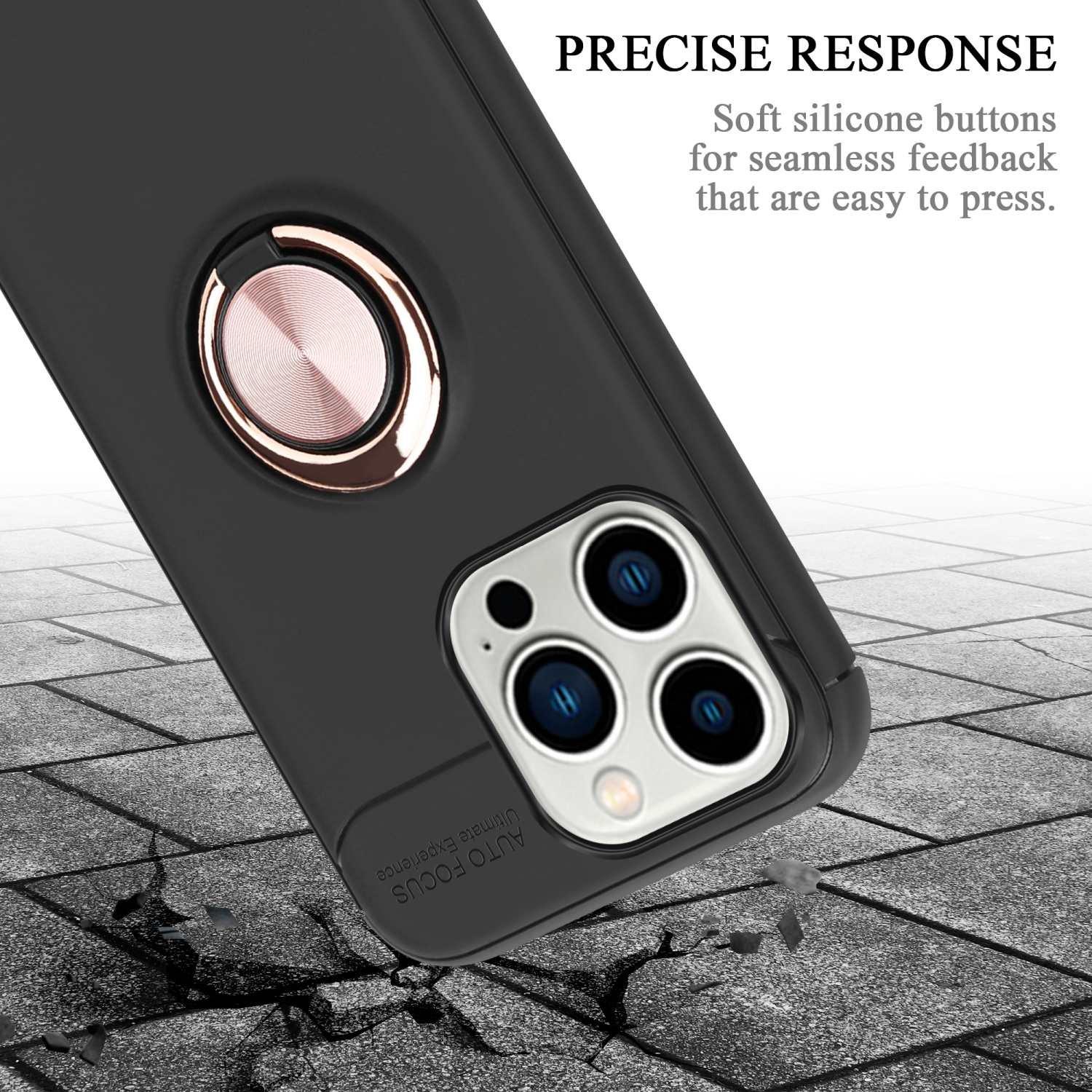 Cadorabo Hülle für Apple iPhone 14 PRO MAX Fokus Ring TPU Silikon