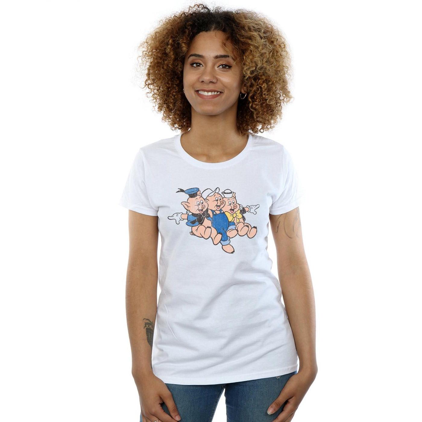 Disney Three Little Pigs bedrucktes T-Shirt