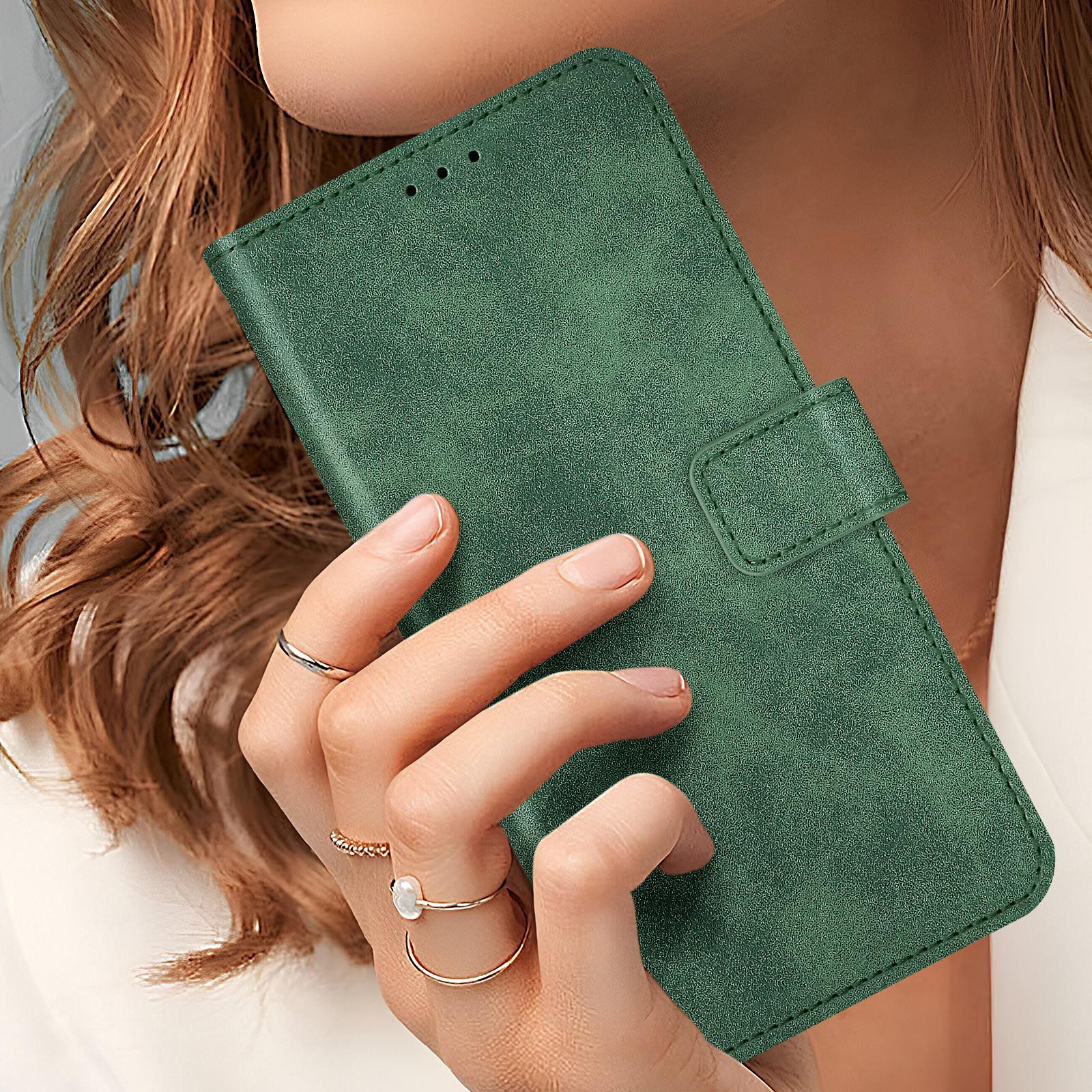 Avizar Soft-Touch Etui Samsung A55 Grün