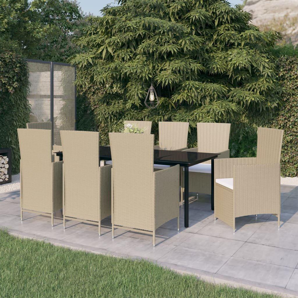VidaXL Garten essgruppe poly-rattan