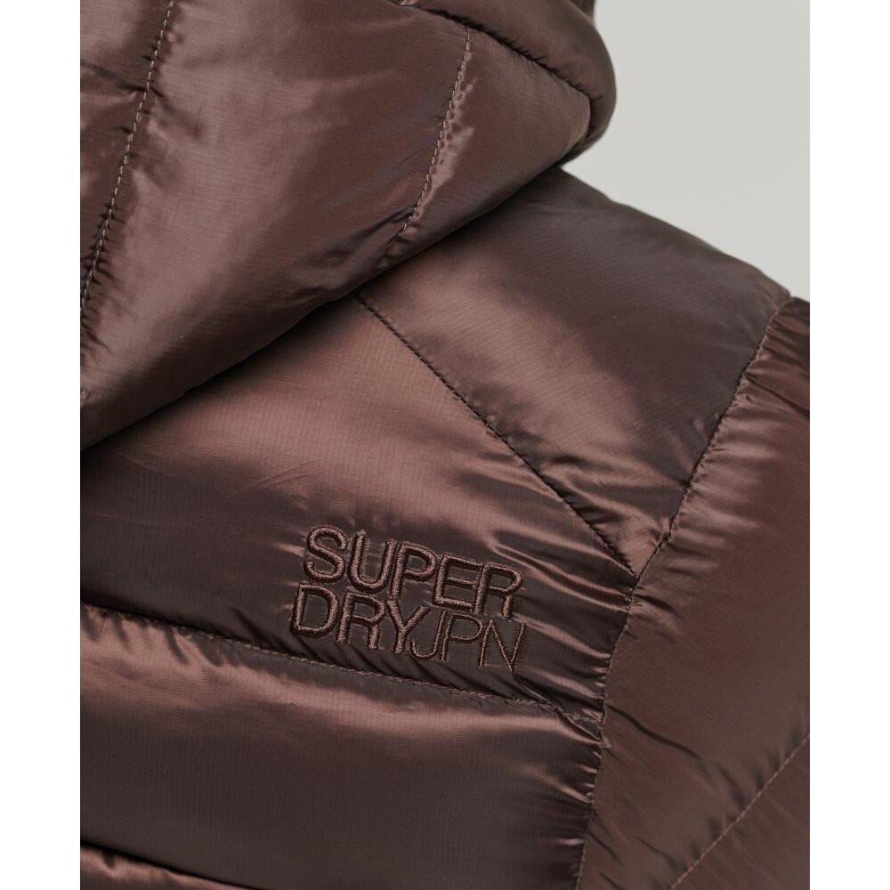 Superdry daunenjacke mit kapuze, damen uperdry fuji