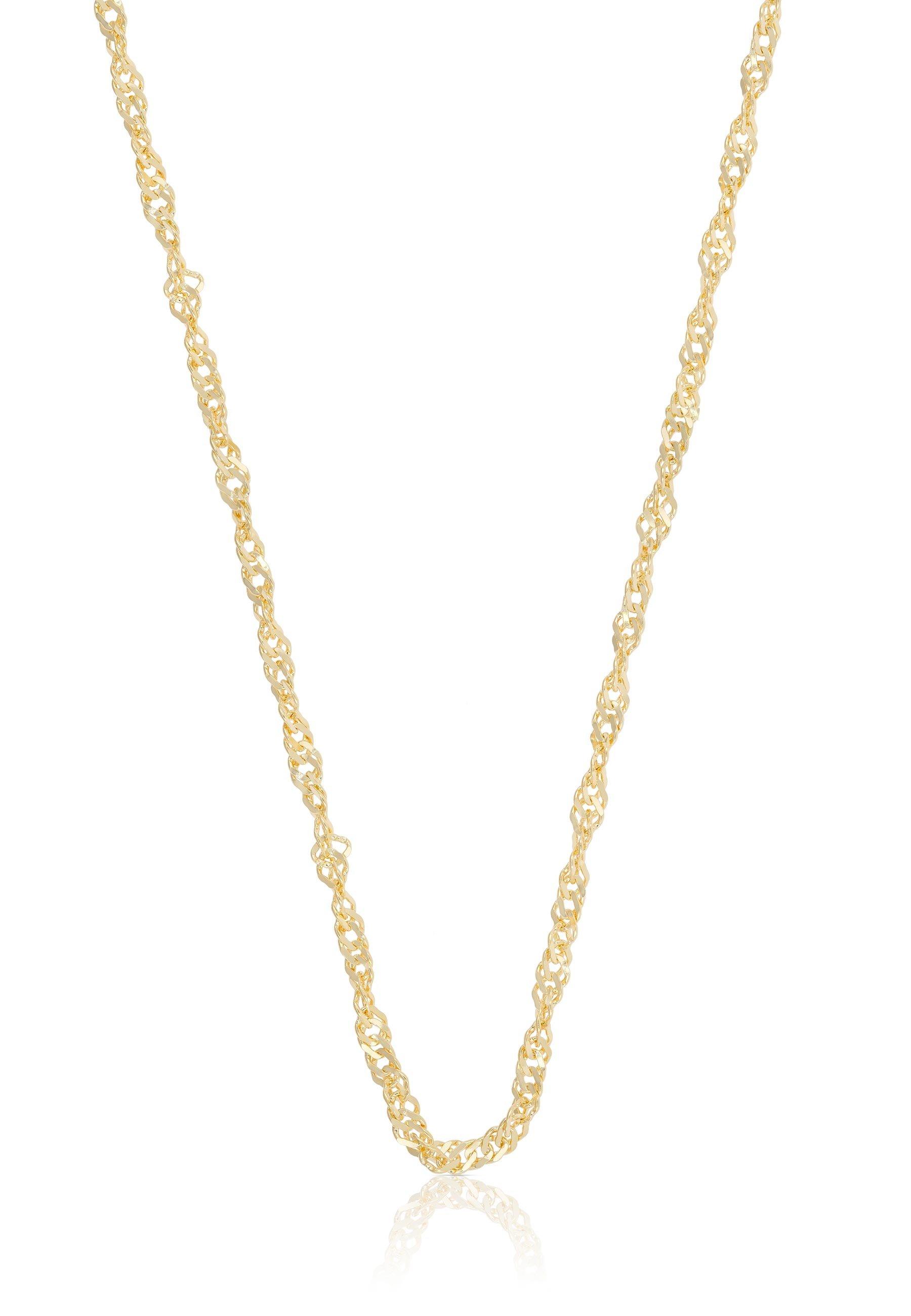 MUAU Schmuck Collier Singapur Gelbgold 750, 2.4mm, 45cm
