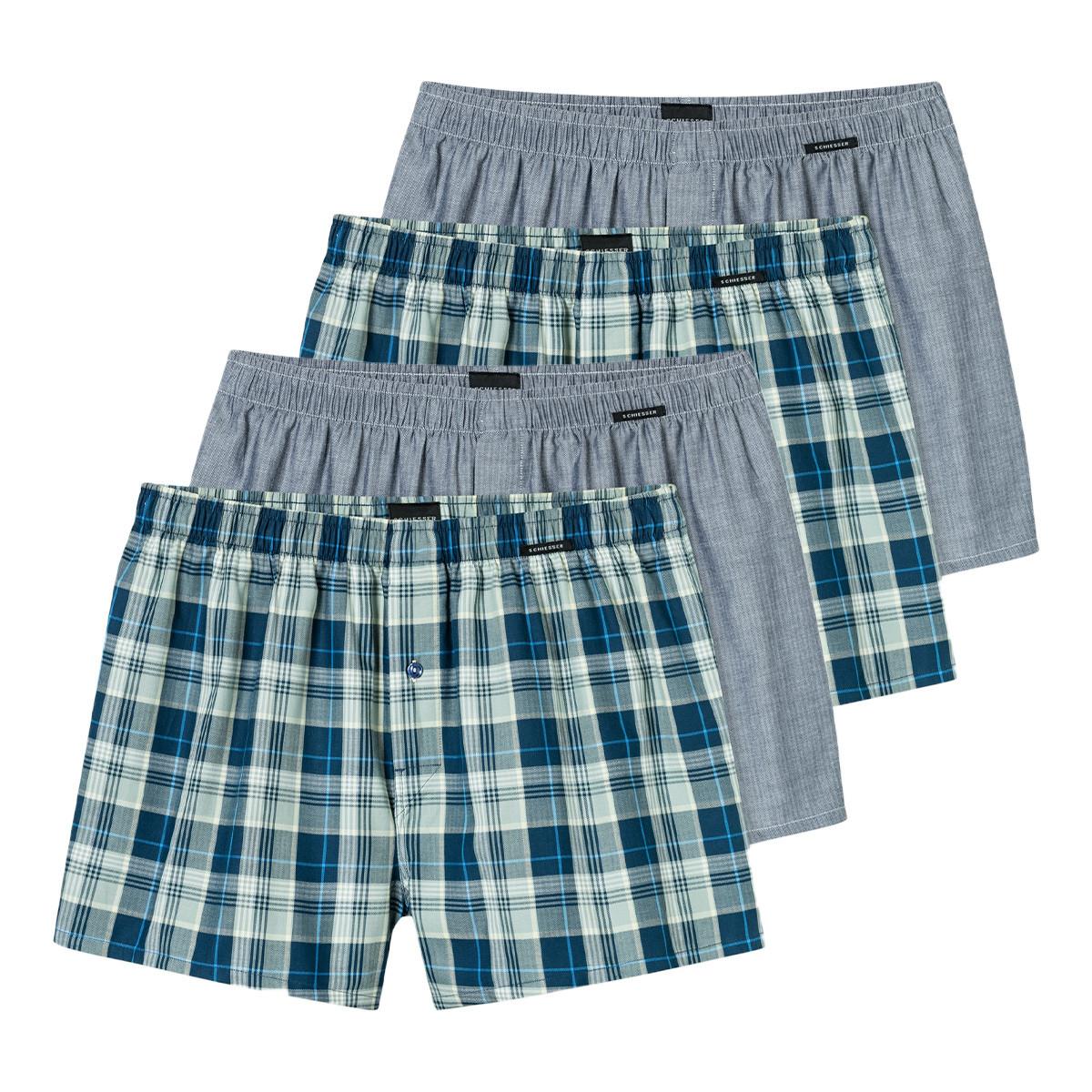 Schiesser 4er Pack Web - Boxershorts
