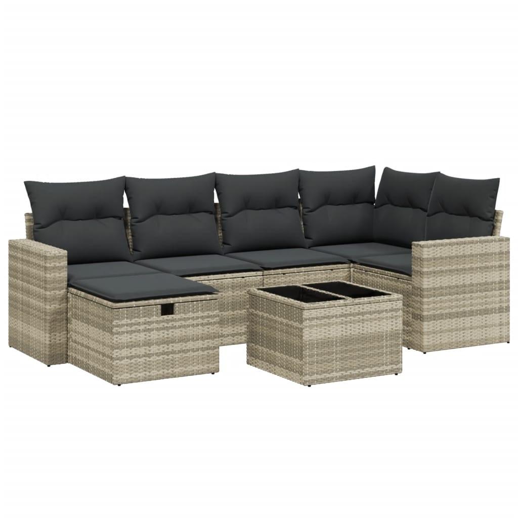 VidaXL Garten sofagarnitur poly-rattan