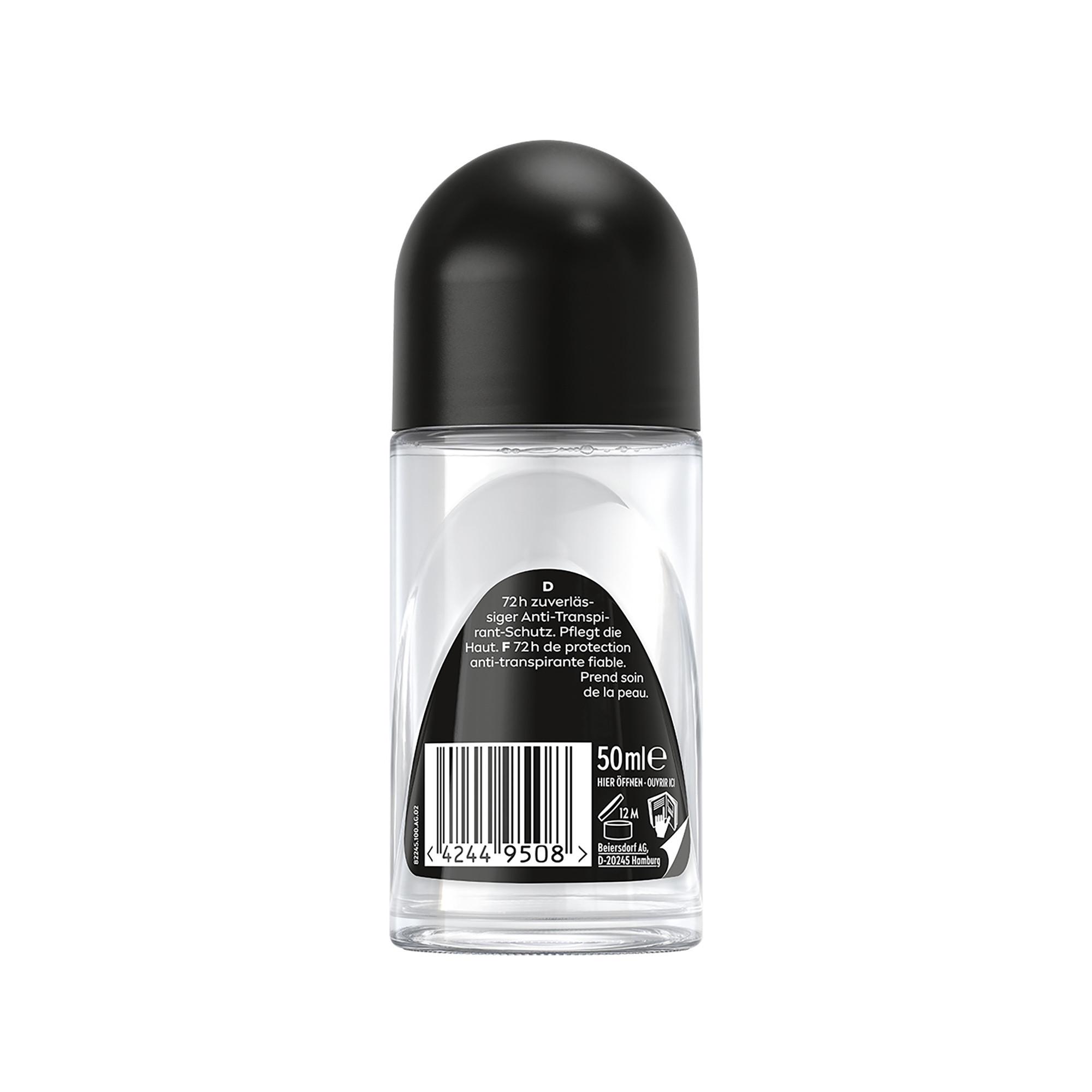 NIVEA Men Power Invisible Black & White Men 48h Invisible for Black & White Anti-Transpirant Roll-On