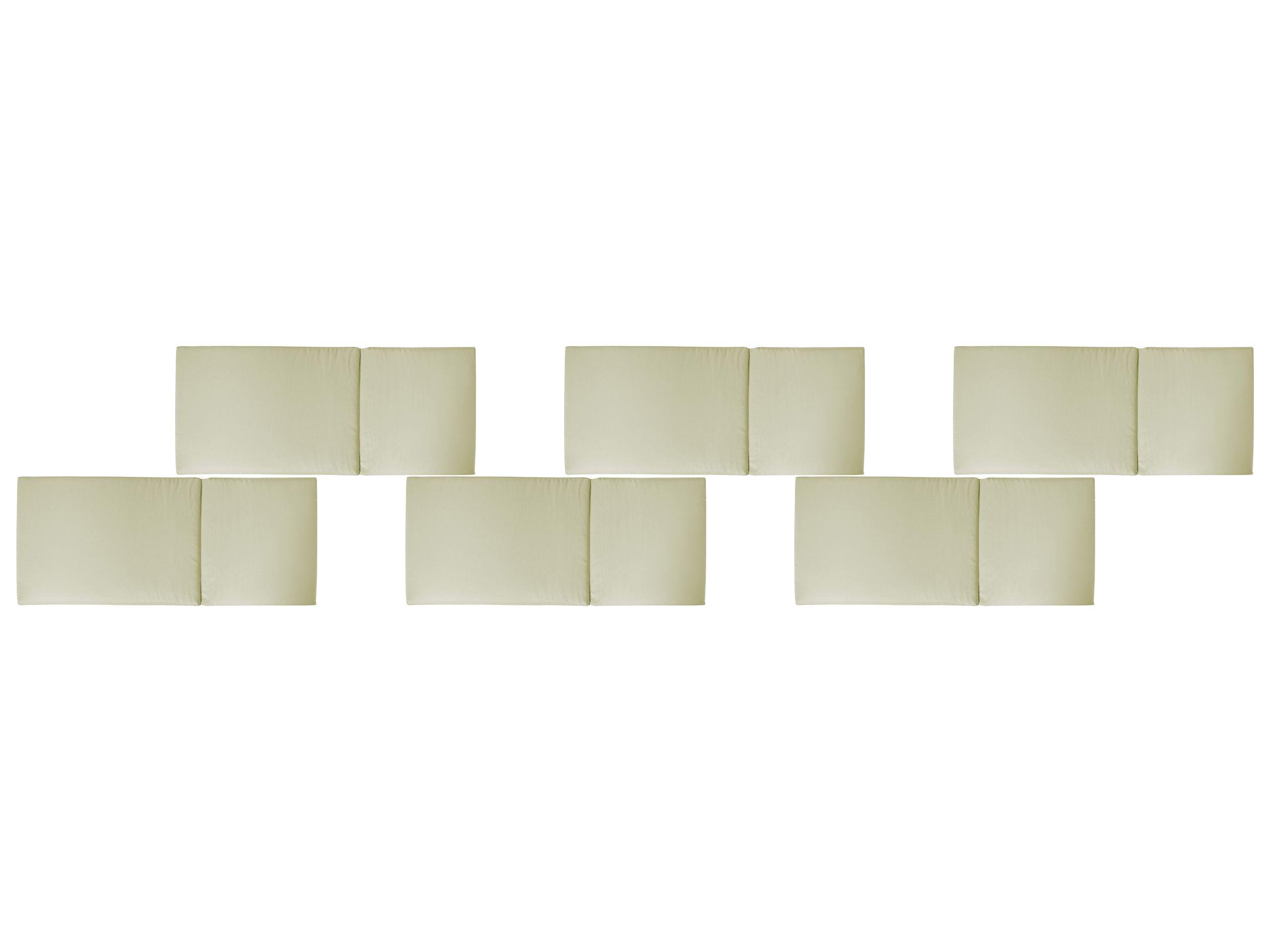 Beliani Outdoor Sitzkissen 6er Set aus Polyester Modern JAVA/AMANTEA PREMIUM