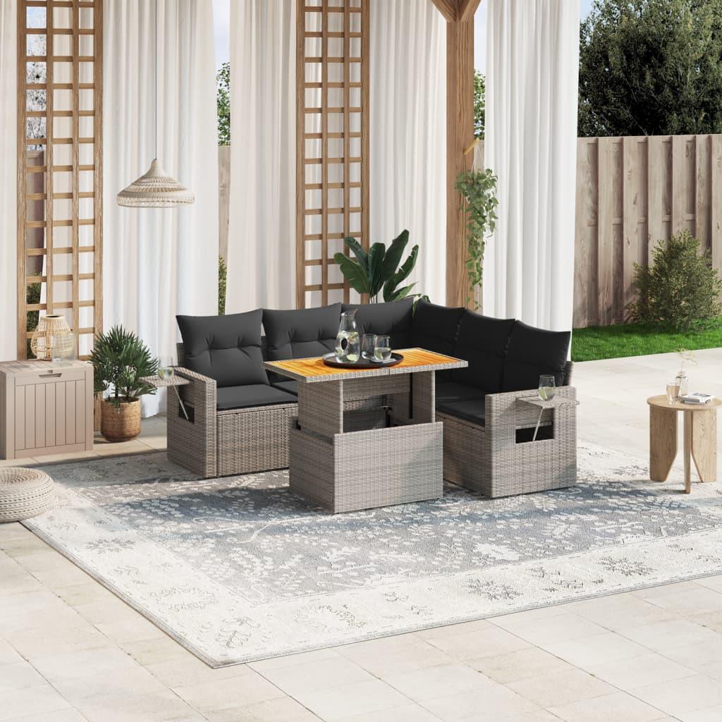 VidaXL Garten sofagarnitur poly-rattan