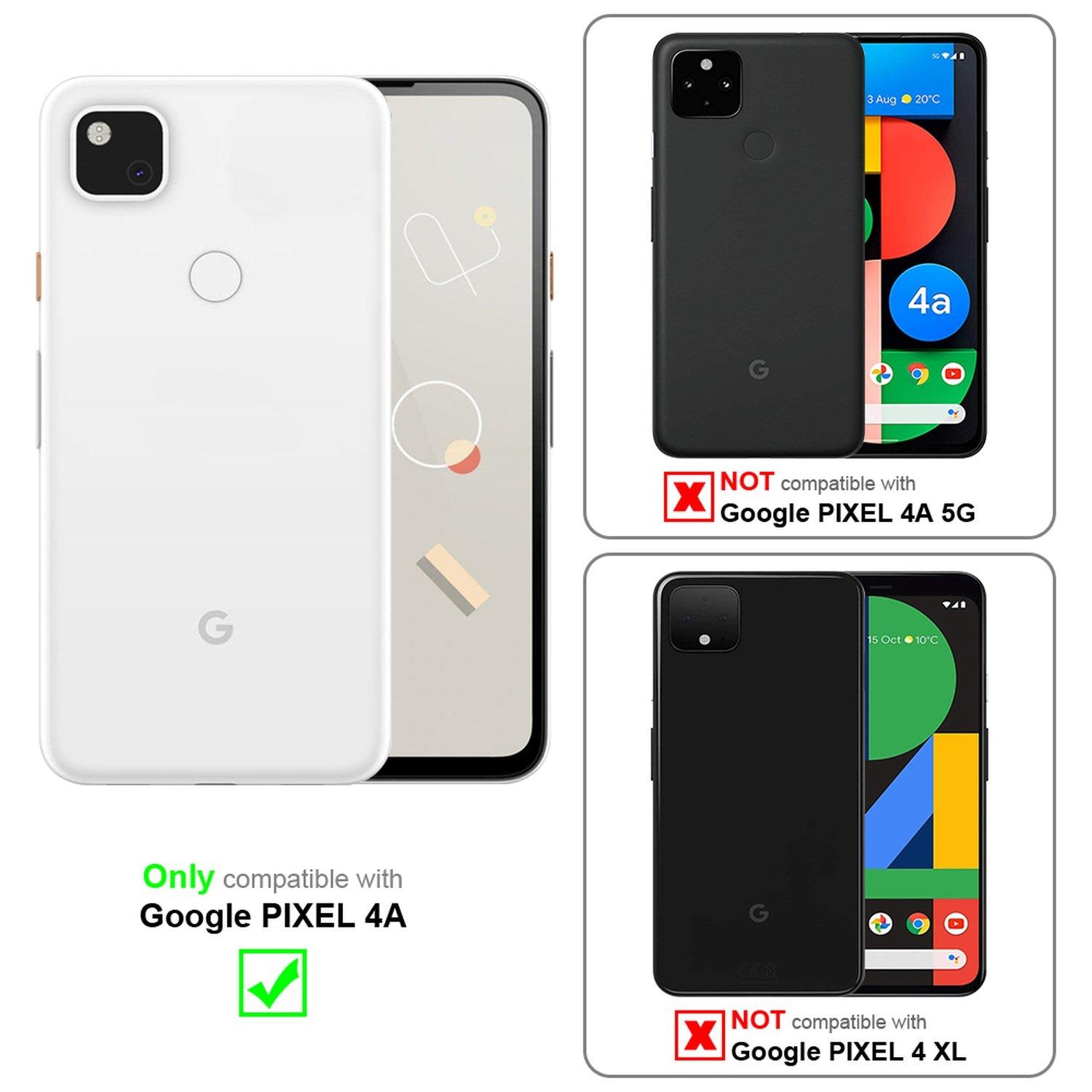Cadorabo Hülle für Google PIXEL 4A Magnetverschluss, Kartenfach