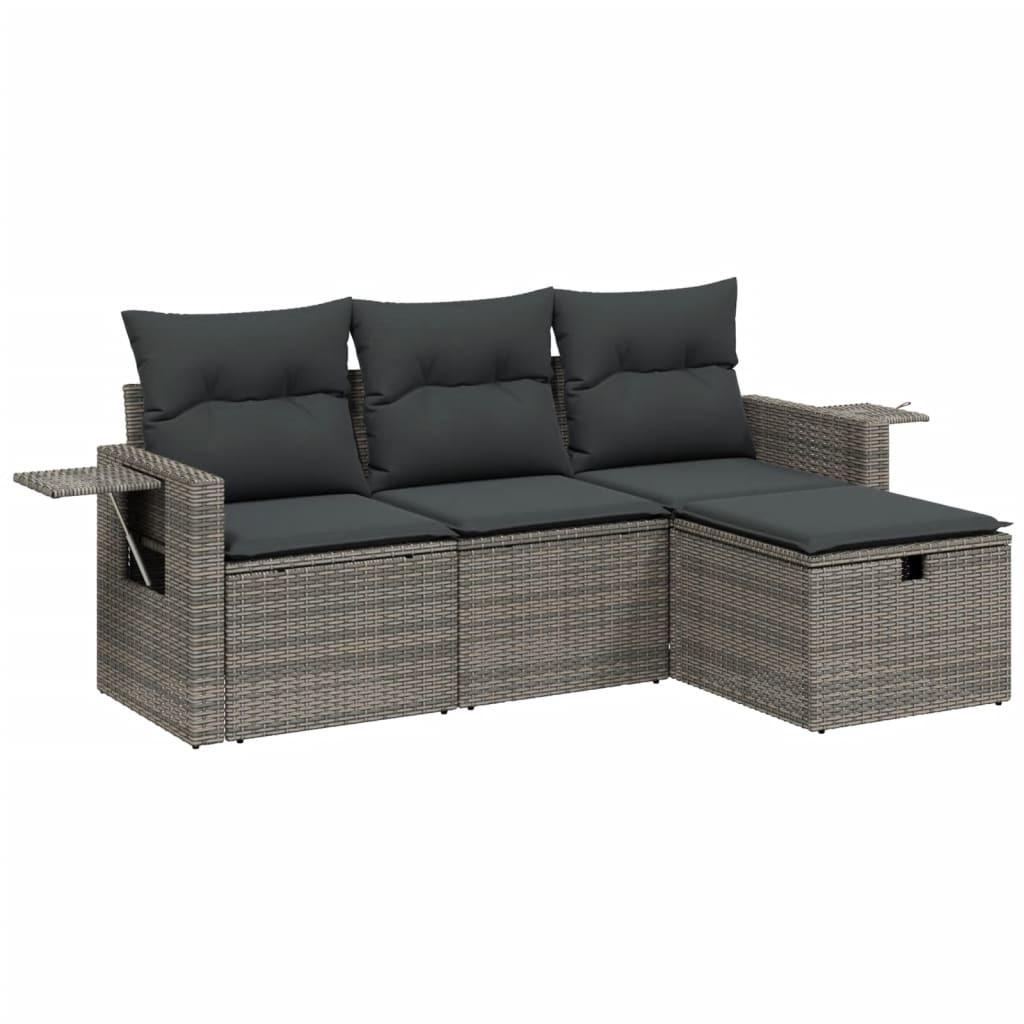 VidaXL Garten sofagarnitur poly-rattan
