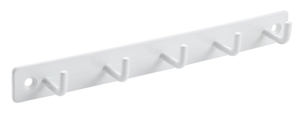 diaqua Hakenleiste mit 5 Haken weiss