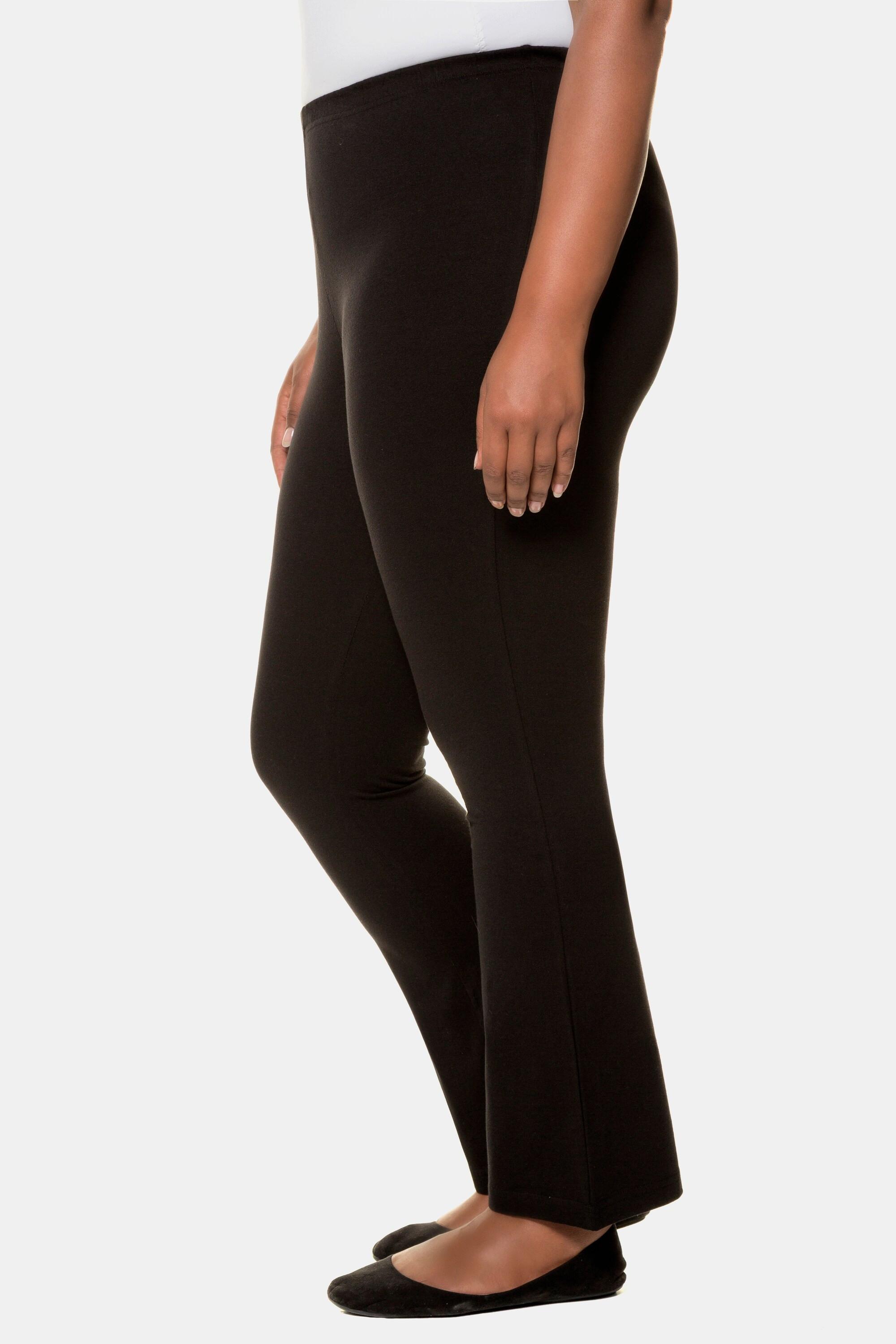 Ulla Popken Jersey Yogahose mit ausgestelltem Bein