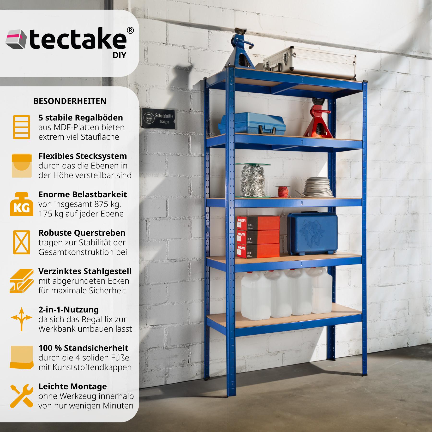 Tectake Lagerregal 5 Ebenen
