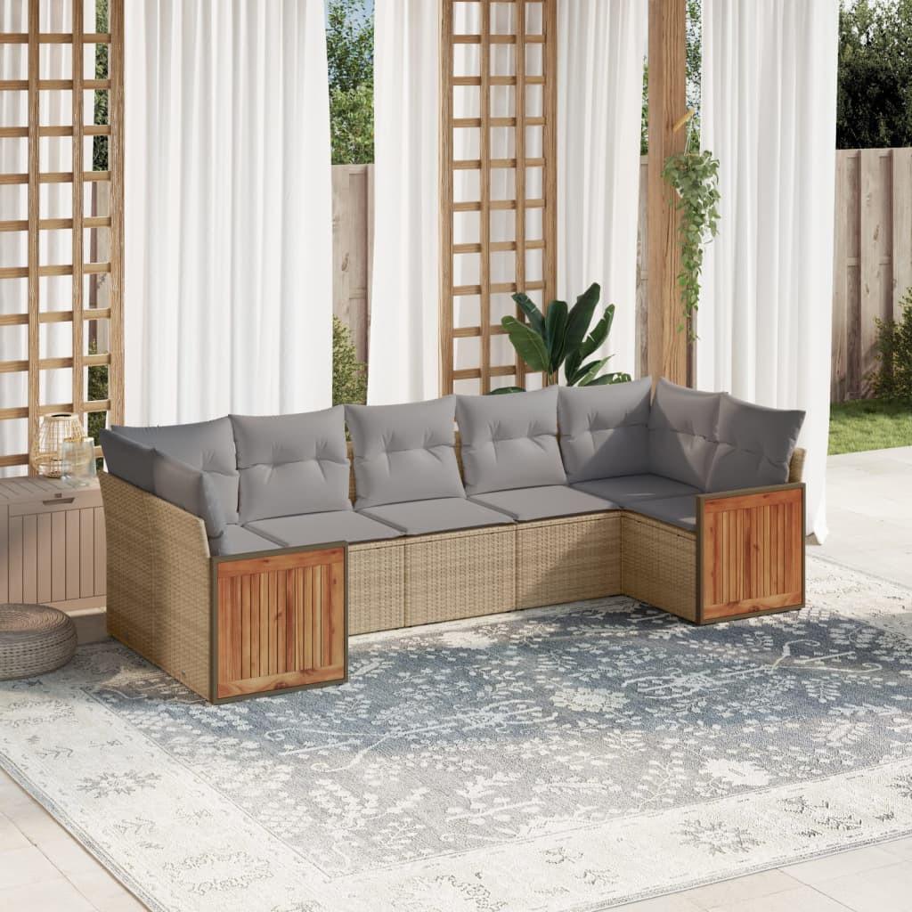 VidaXL Garten sofagarnitur poly-rattan