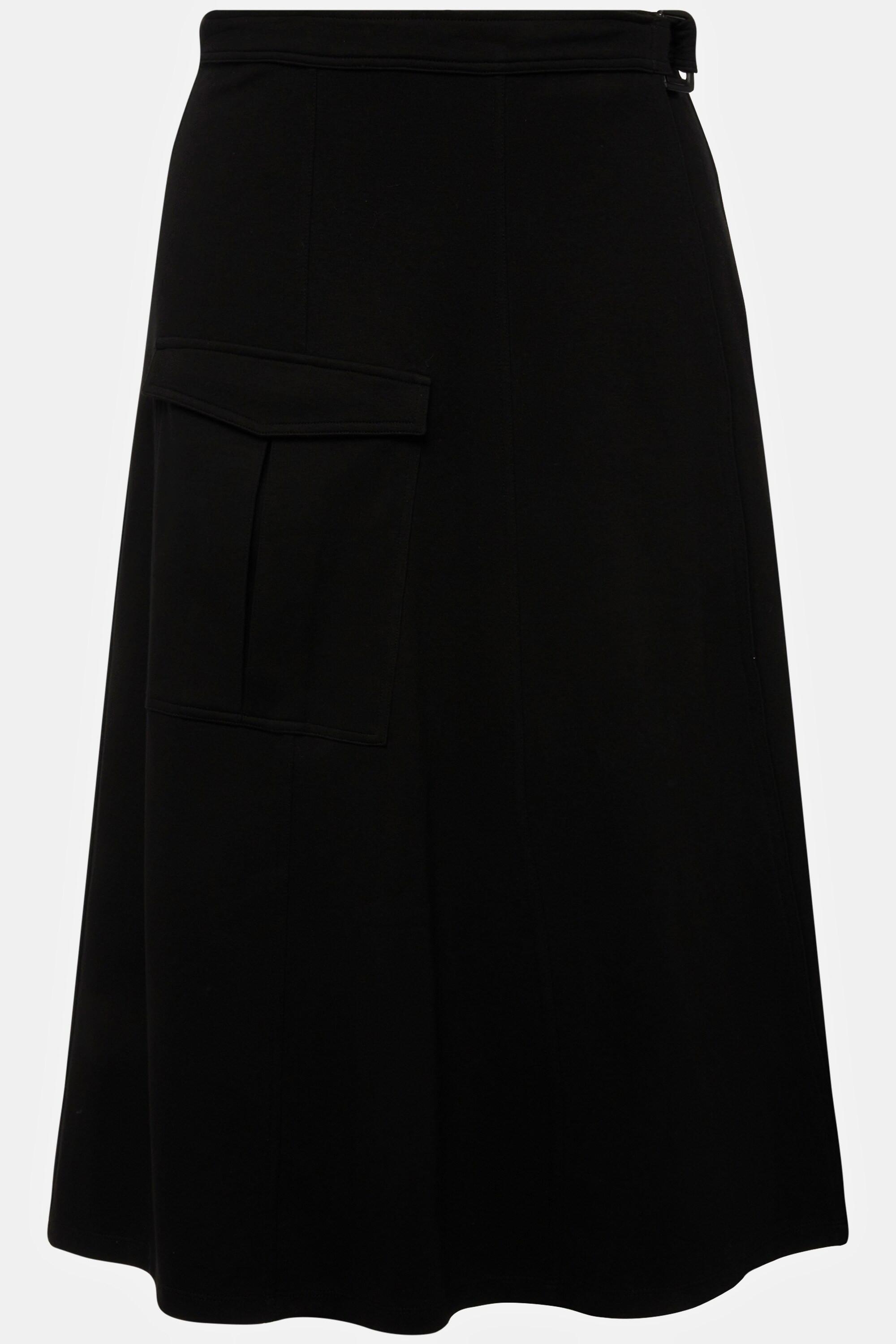 Ulla Popken Wickelrock, Punto-di-Roma, Utility-Look, Biobaumwolle