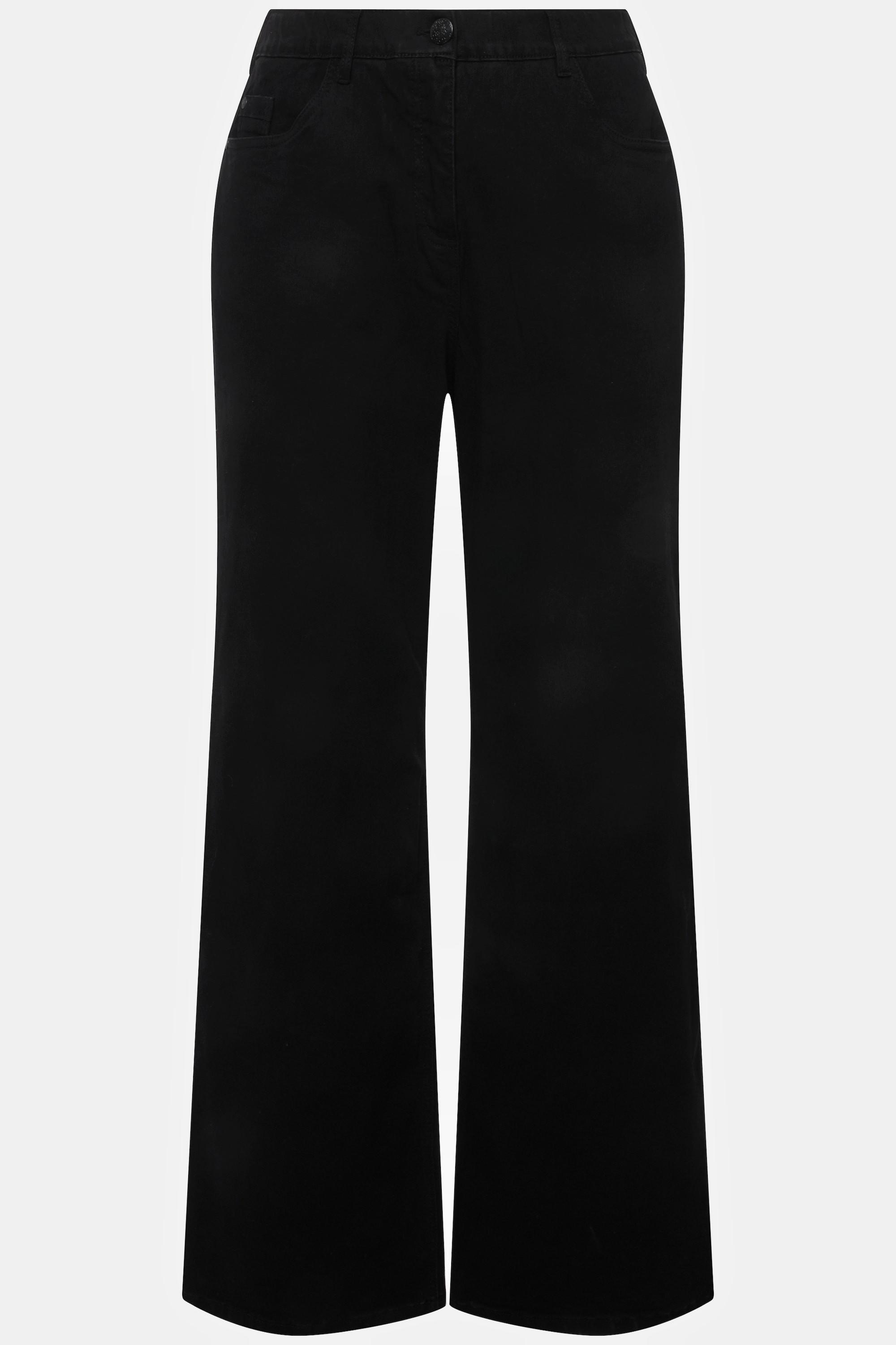 Ulla Popken Mary Weites Bein 5-Pocket Jeans mit Komfortbund