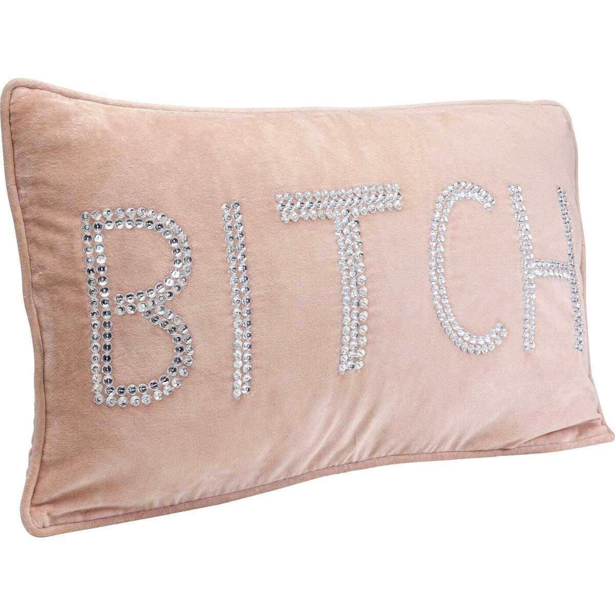 KARE Design Kissen Beads Bitch Blush 35x60