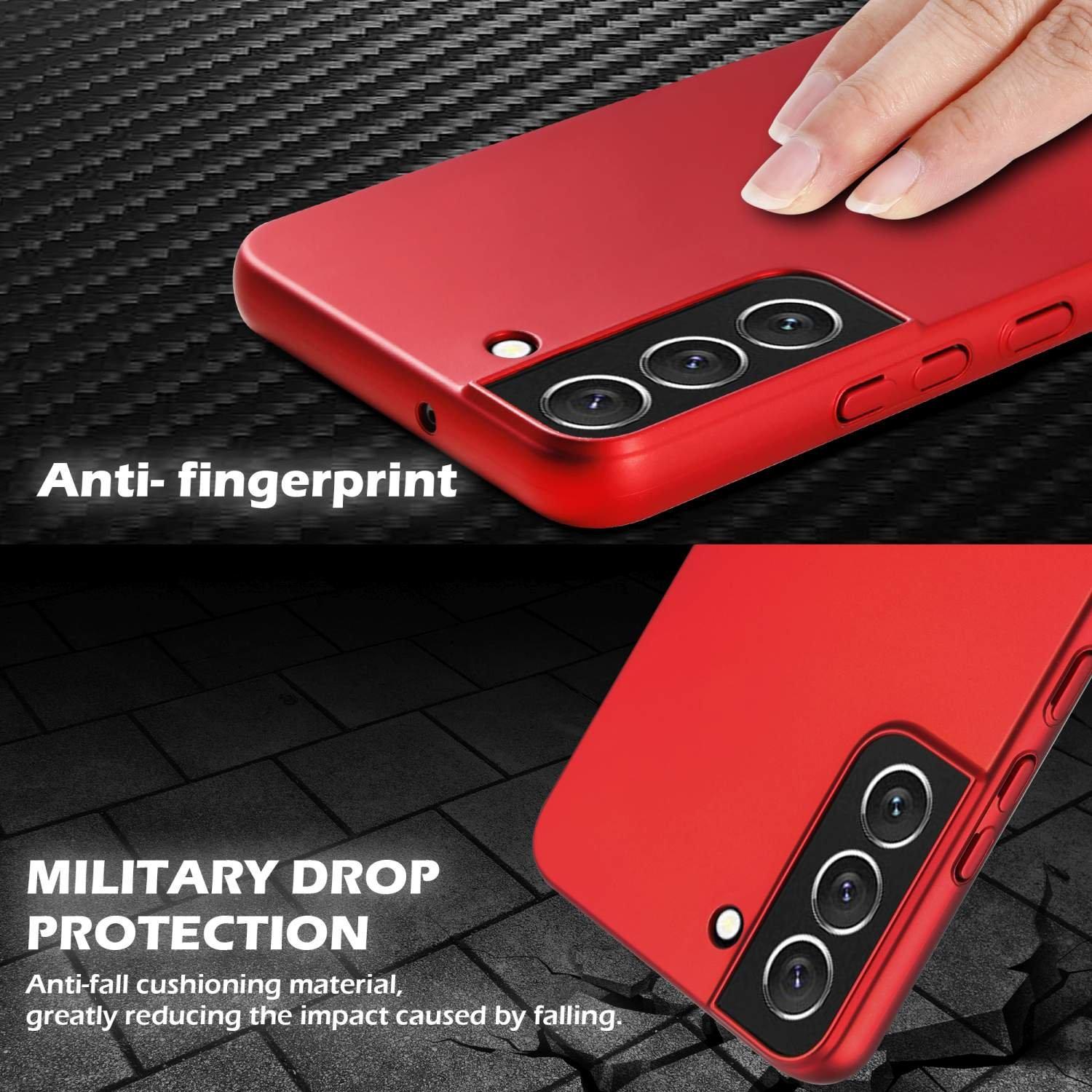 Cadorabo Hülle für Samsung Galaxy S22 PLUS Hard Case in Metall Optik