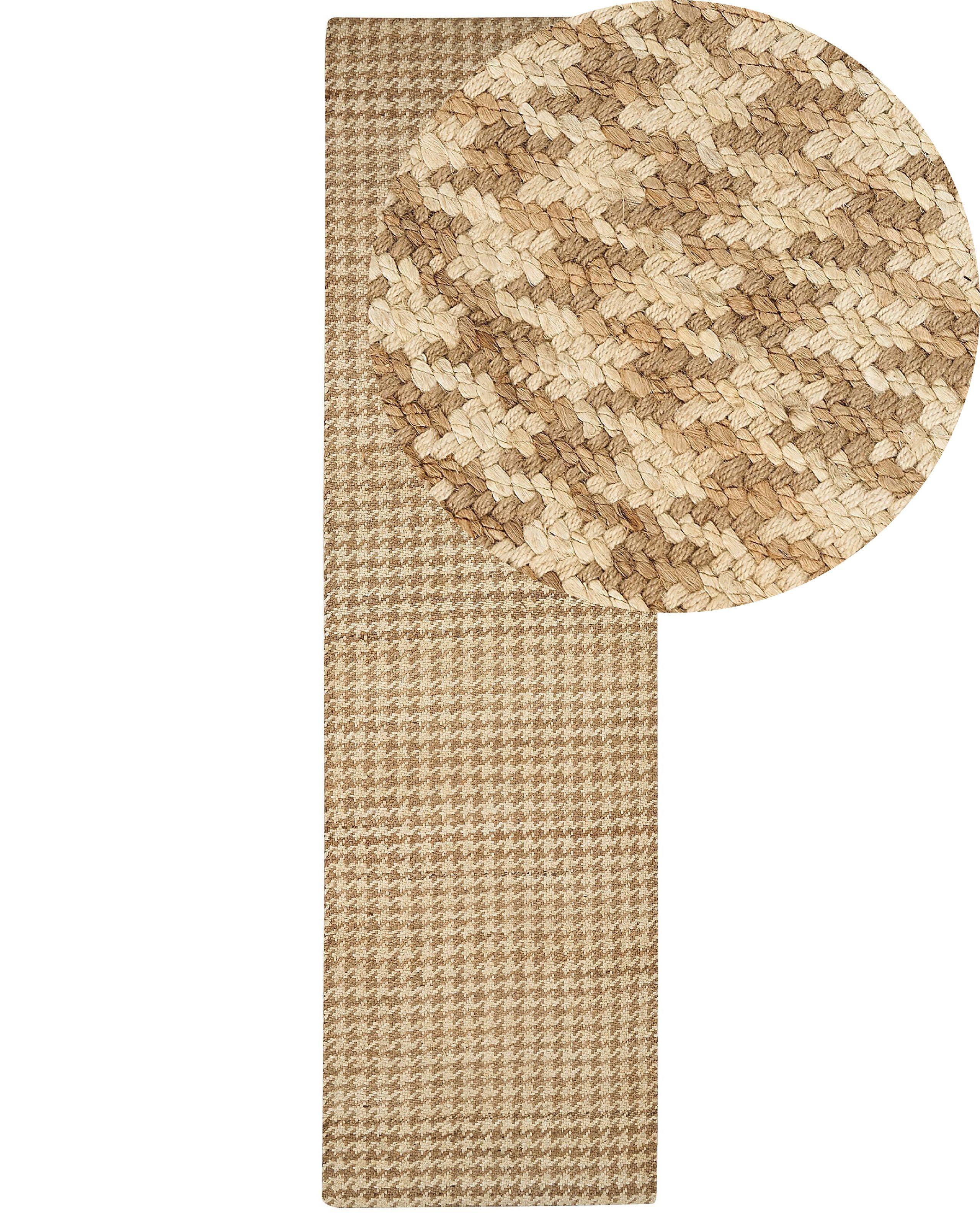 Beliani Teppich aus Jute Boho ARAPTEPE