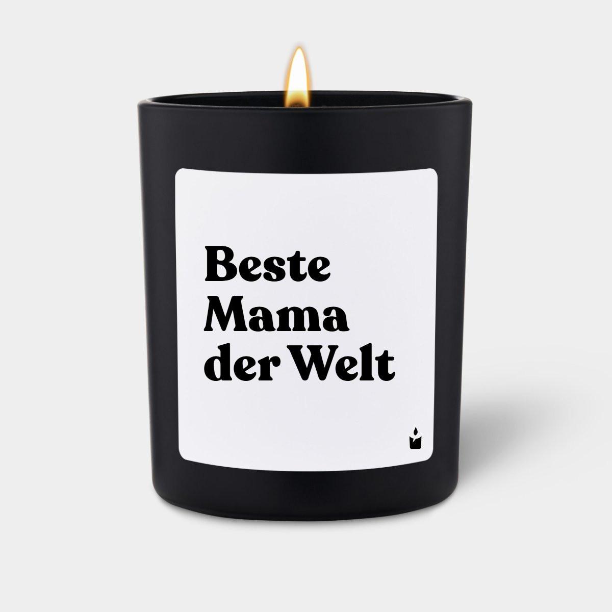 CandleHand Duftkerze Woody Beste Mama der Welt