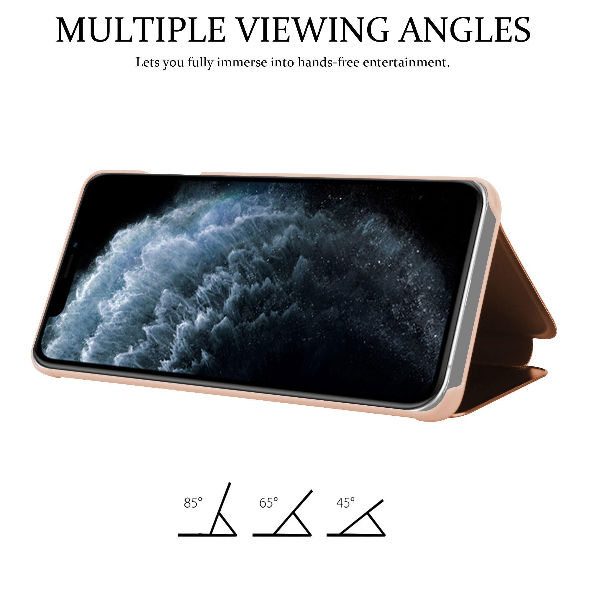 Cadorabo Hülle für Apple iPhone 11 PRO Spiegel Standfunktion 360 Grad Schutz