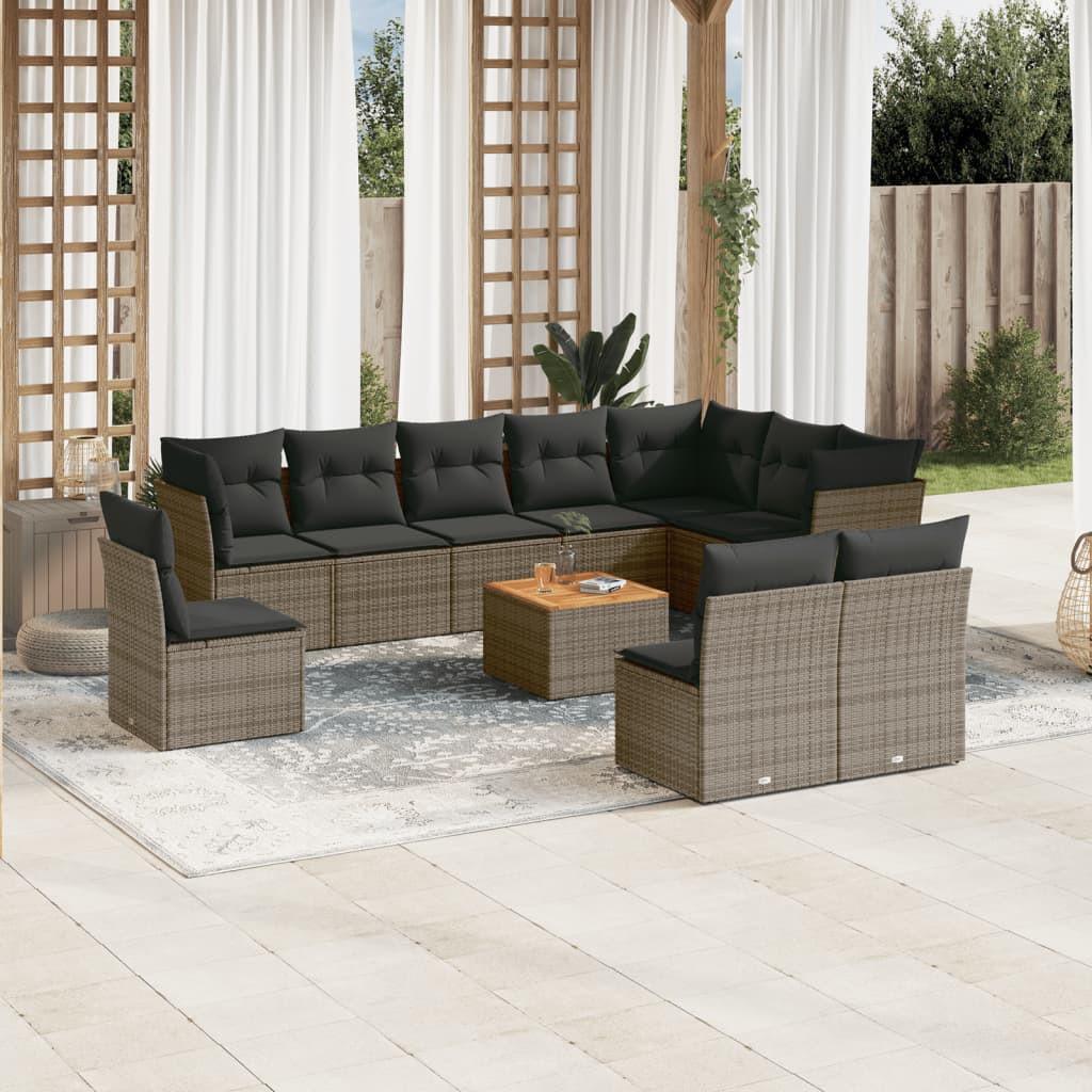 VidaXL Garten sofagarnitur poly-rattan