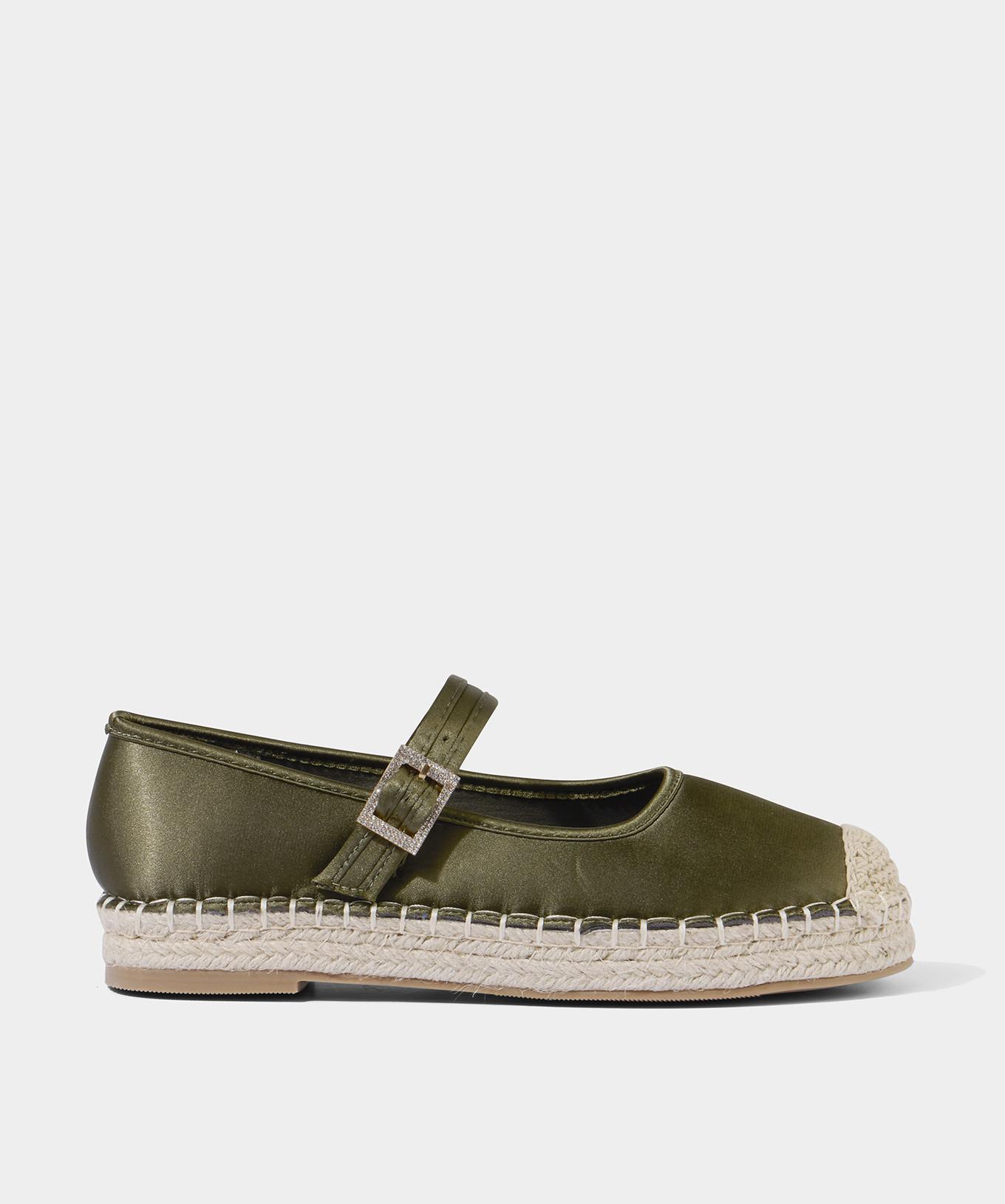 Joe Browns Satin Espadrille-Schuhe mit Schnalle