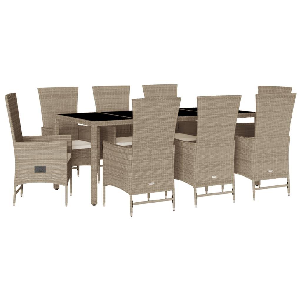 VidaXL Garten essgruppe poly-rattan